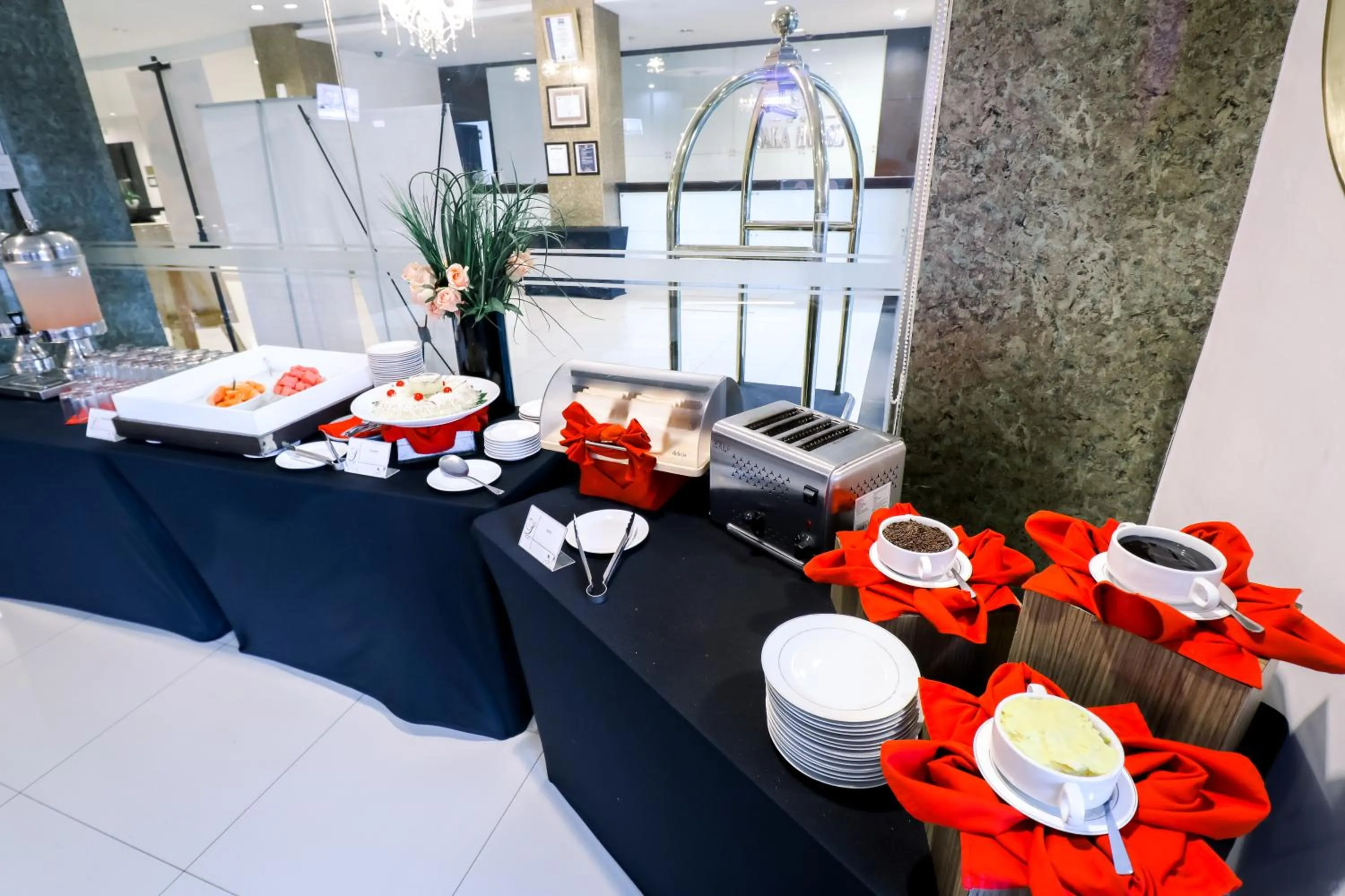 Buffet breakfast in Saka Hotel Medan