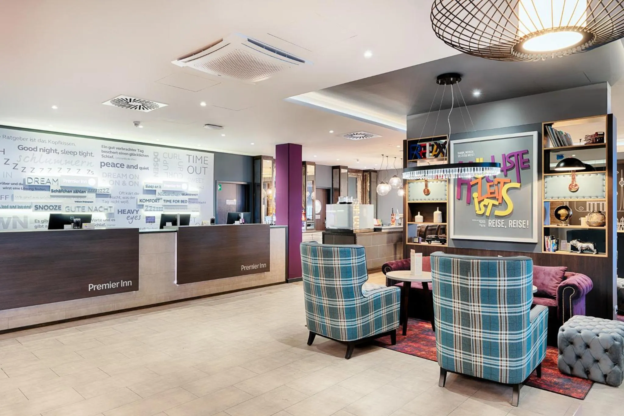Lobby or reception in Premier Inn Berlin City Süd