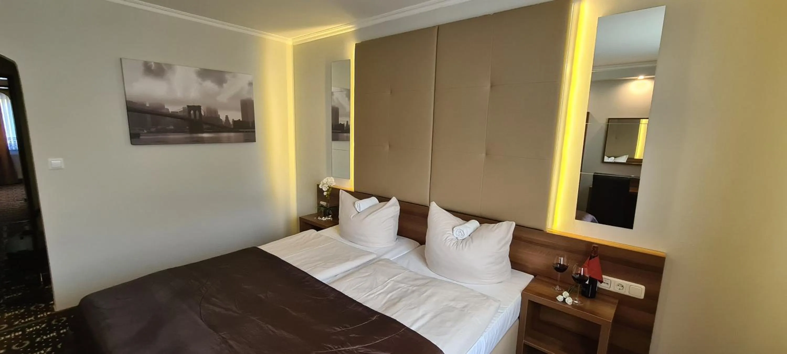 Bed in Hotel zur Riede bei Bremen