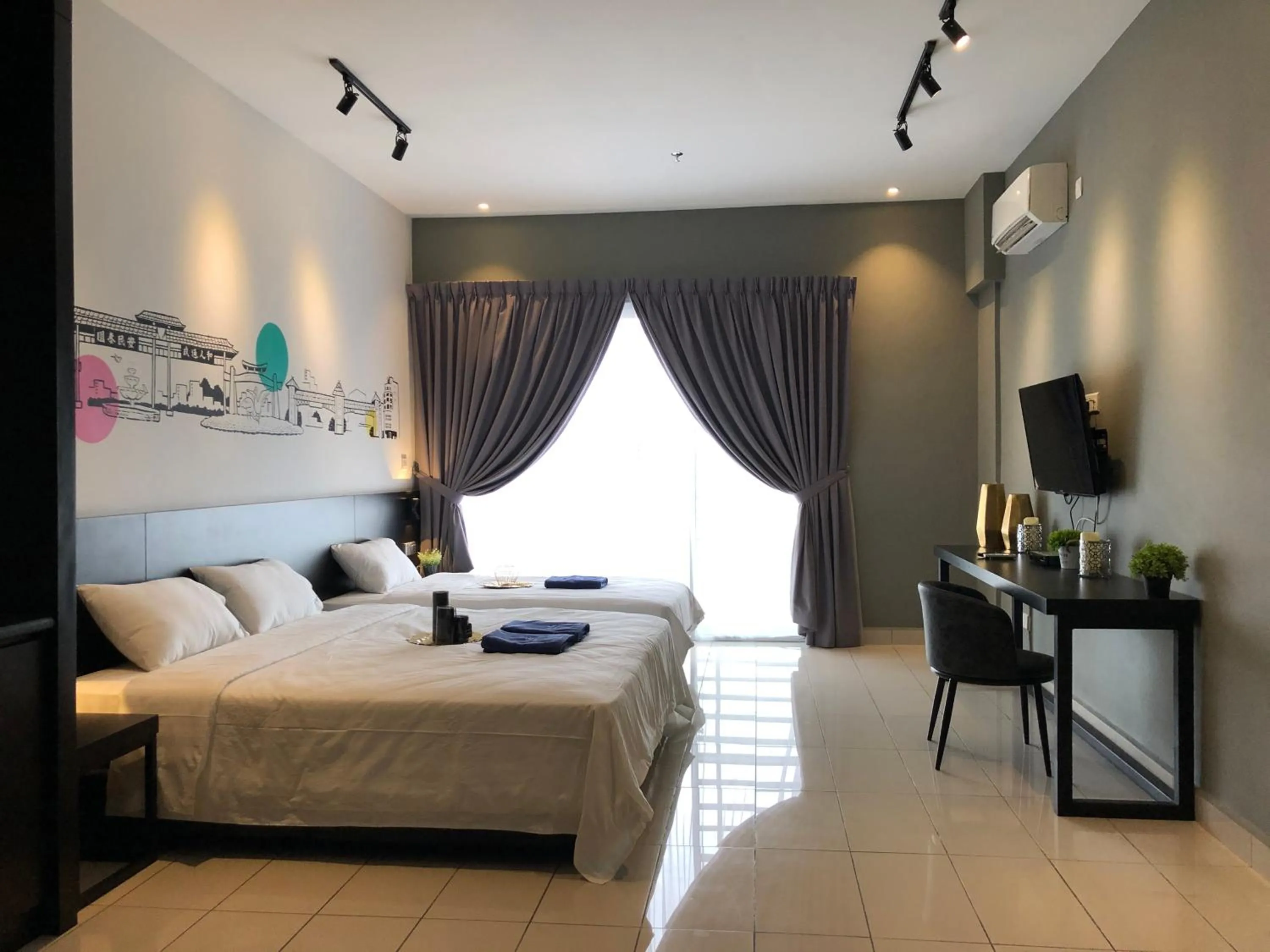 Bed in Aeropod Suites by Calvin