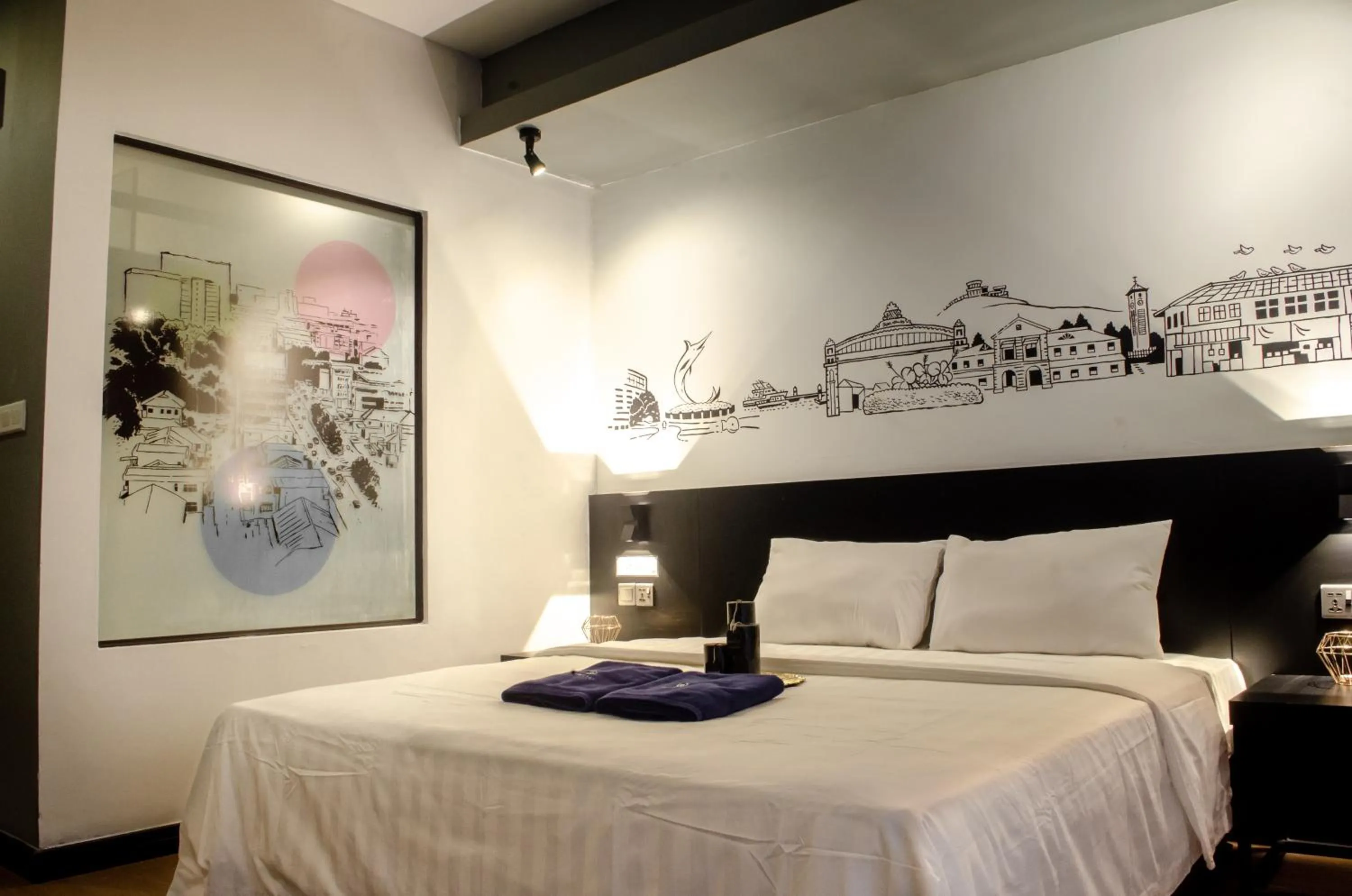 Bed in Aeropod Suites by Calvin