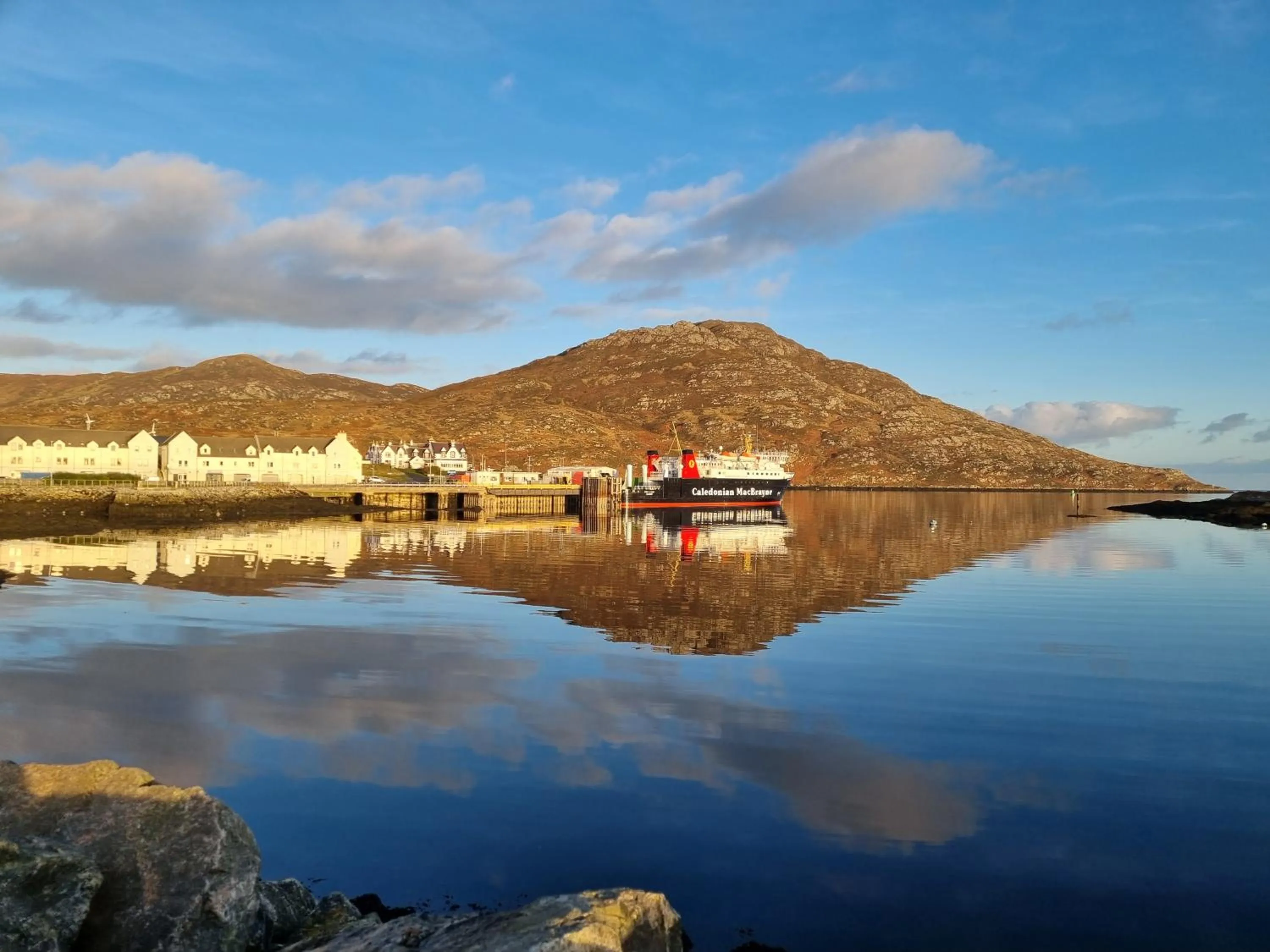 Natural landscape in Brae Lea House, Lochboisdale, South Uist. Outer Hebrides