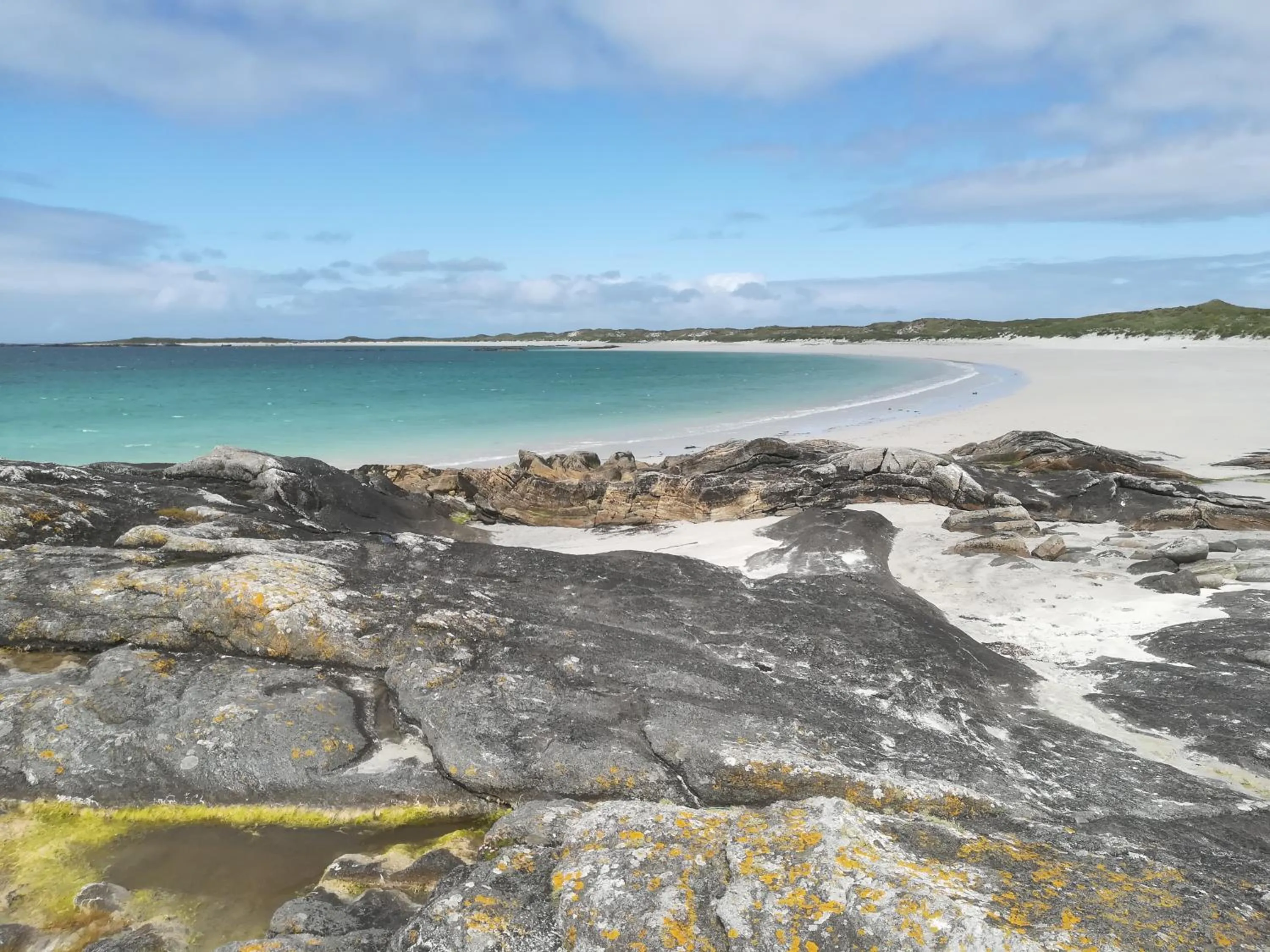 Beach in Brae Lea House, Lochboisdale, South Uist. Outer Hebrides