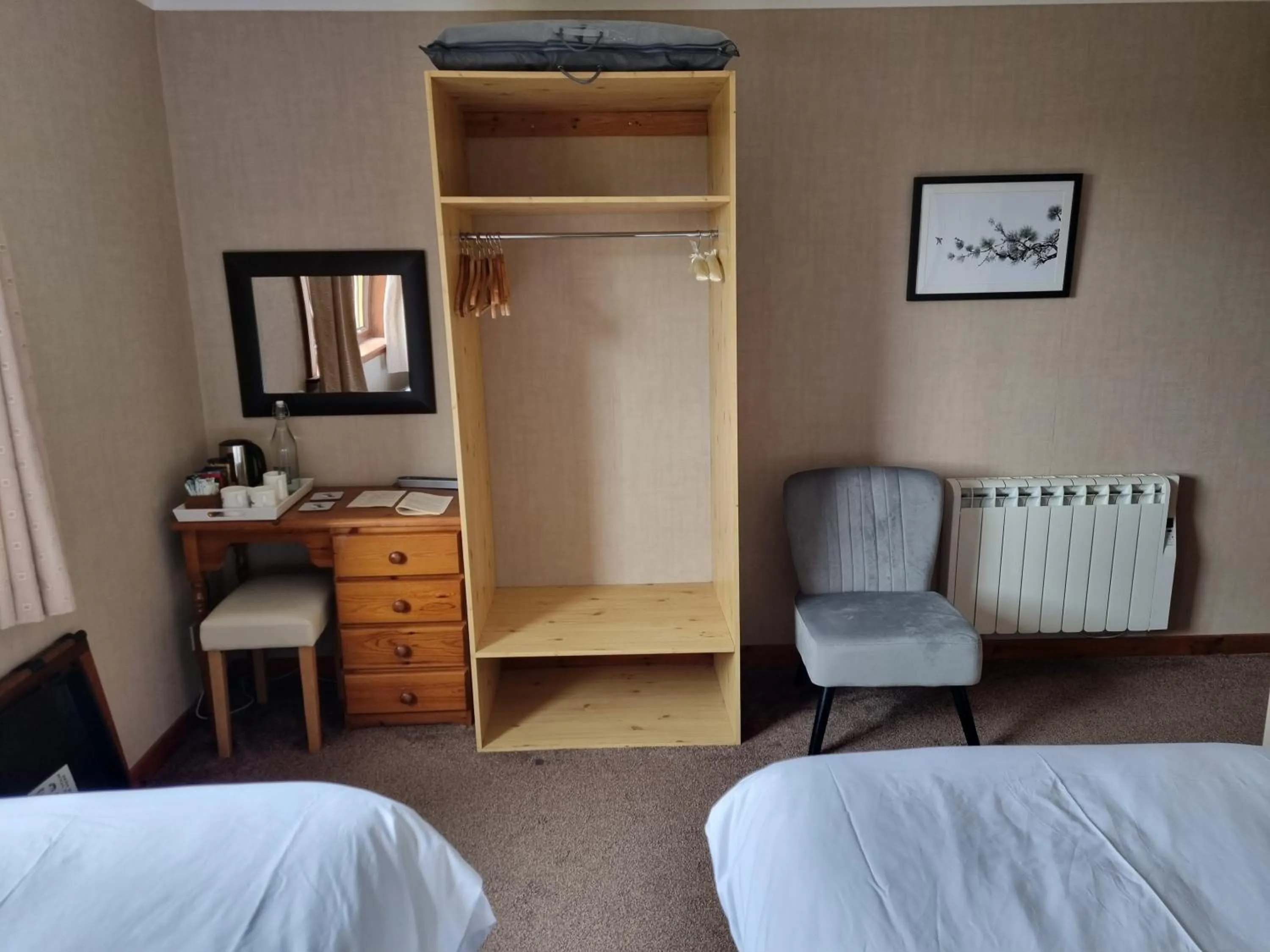 Bedroom, Bed in Brae Lea House, Lochboisdale, South Uist. Outer Hebrides