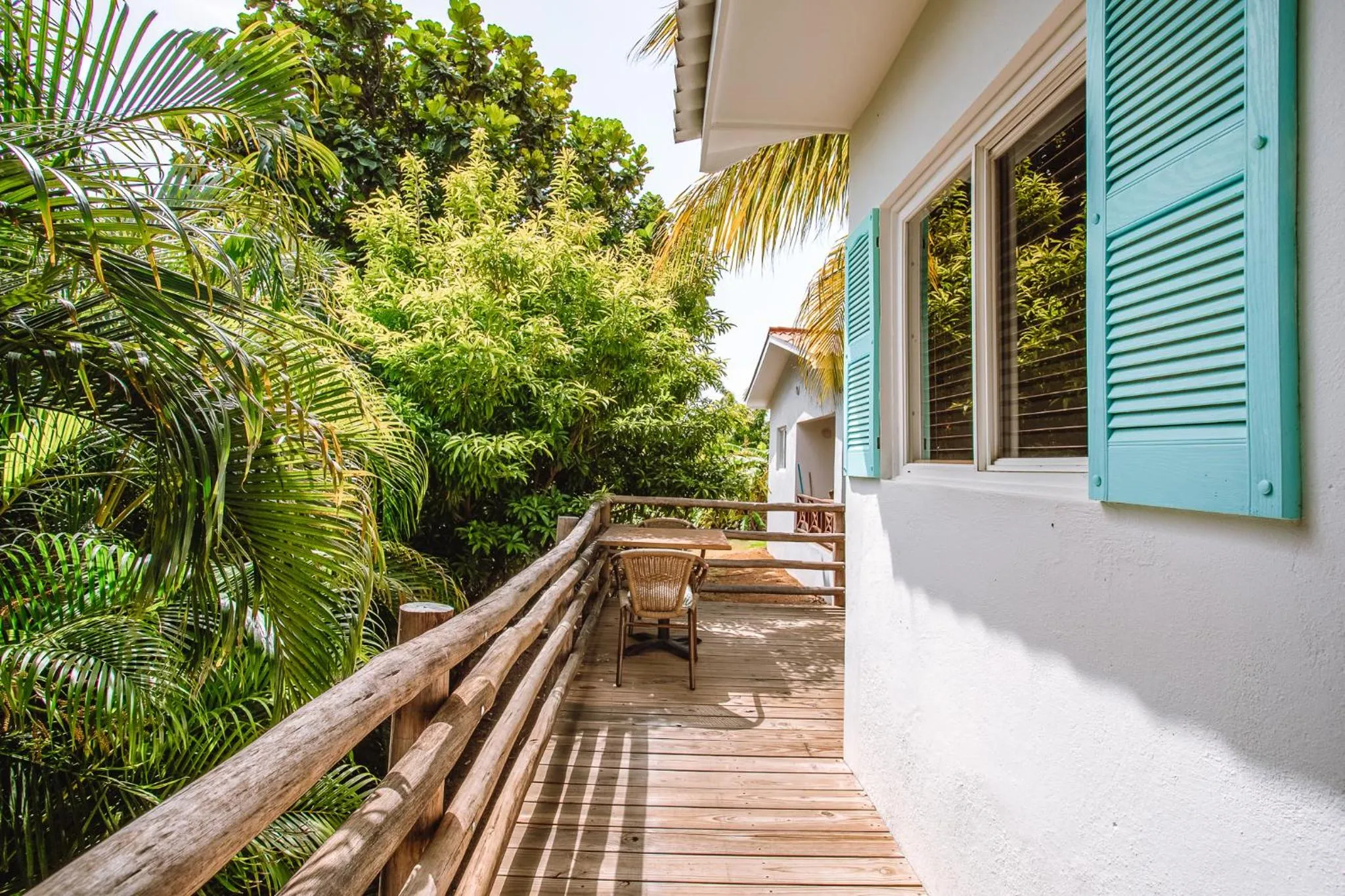 Patio in TUK Tropical Boutique Resort Jan Thiel