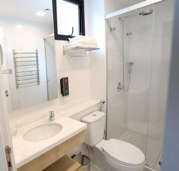 Bathroom in Astron Suítes Mondial Salvador by Nobile