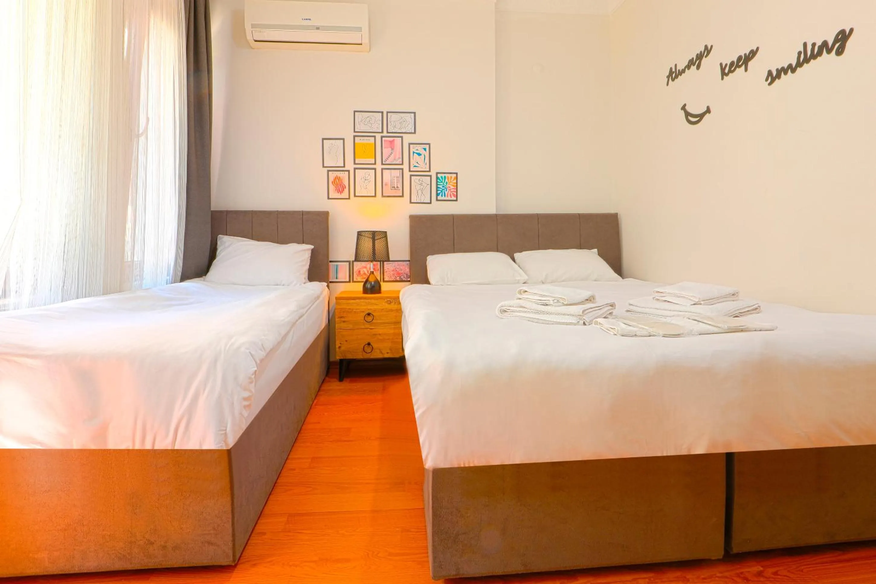 Bed in Kondoskali Hotel