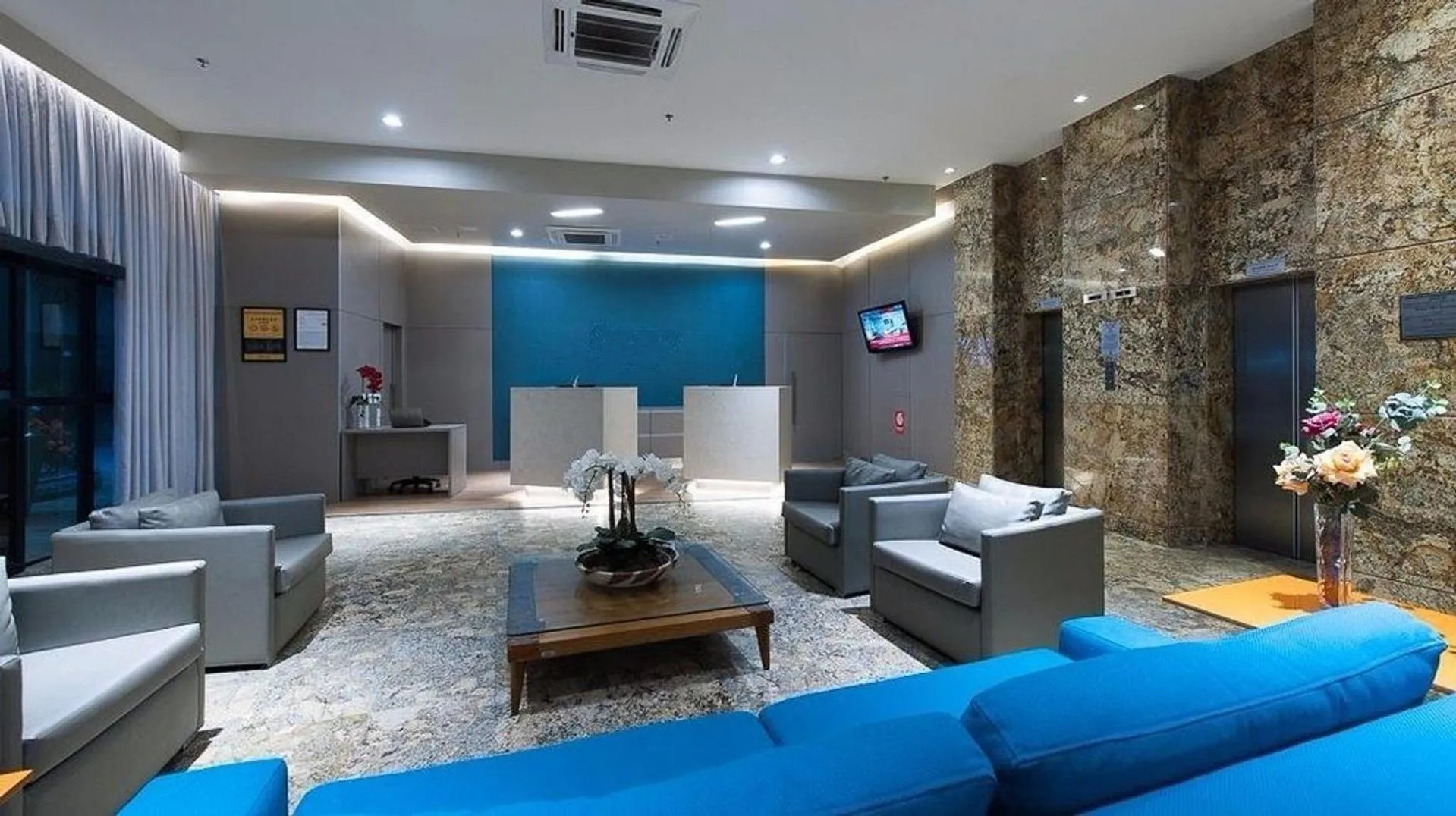Lobby or reception in Natal Plaza requinte, conforto e vista para o mar
