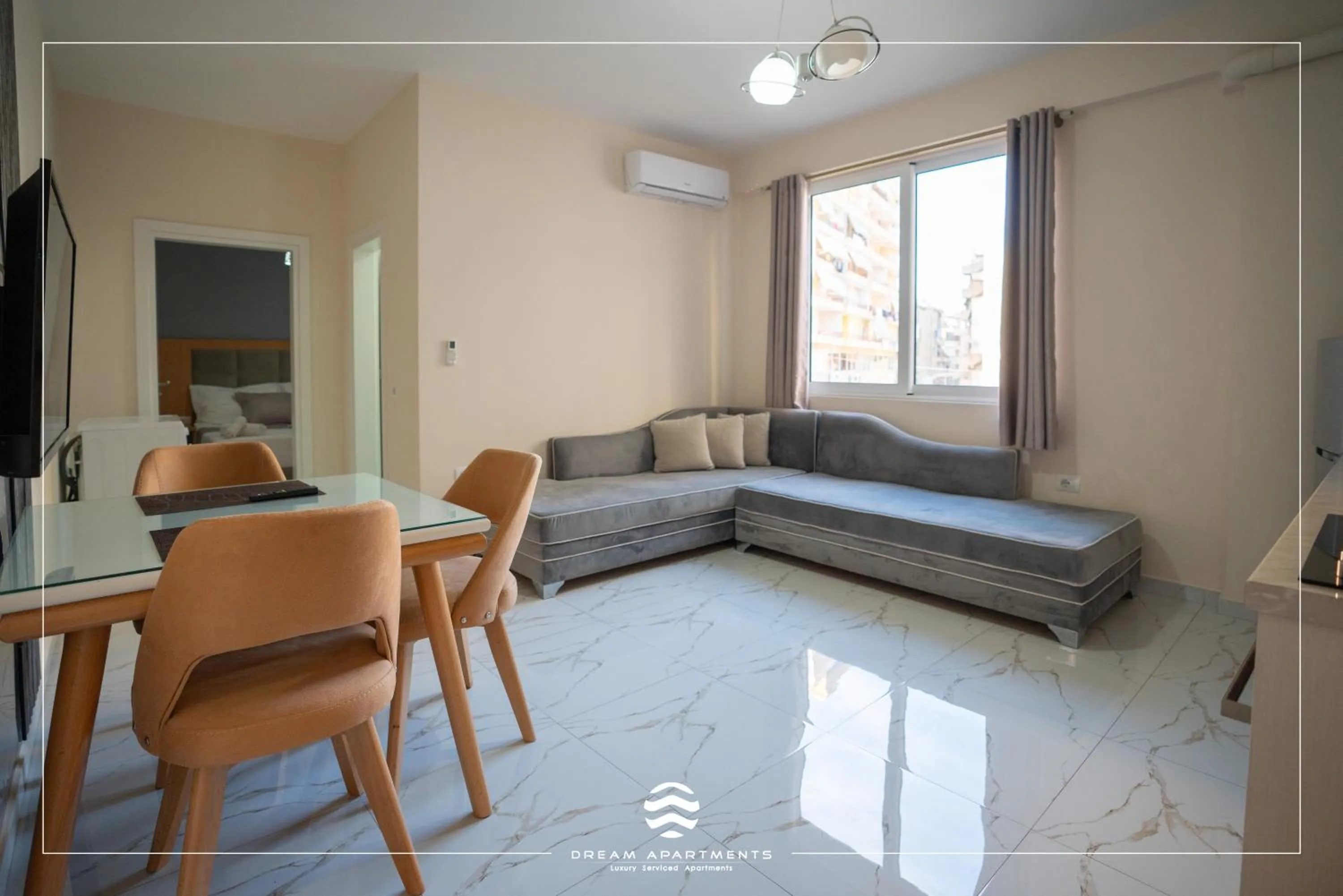 Living room, Bed in DREAM APARTMENTS Saranda