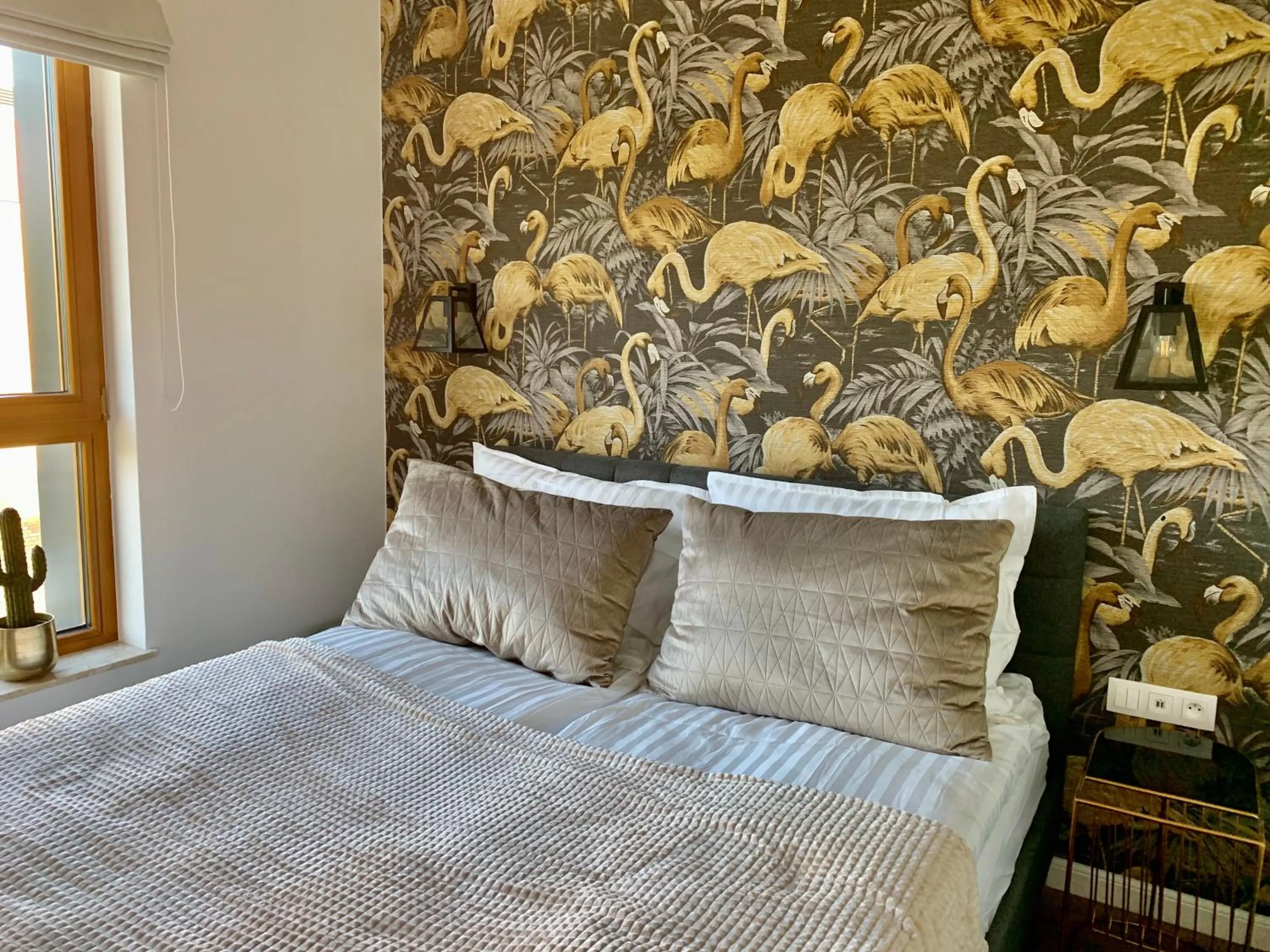 Bed in Baltic Riviera Apartments - Garden Sanctuary Retreat