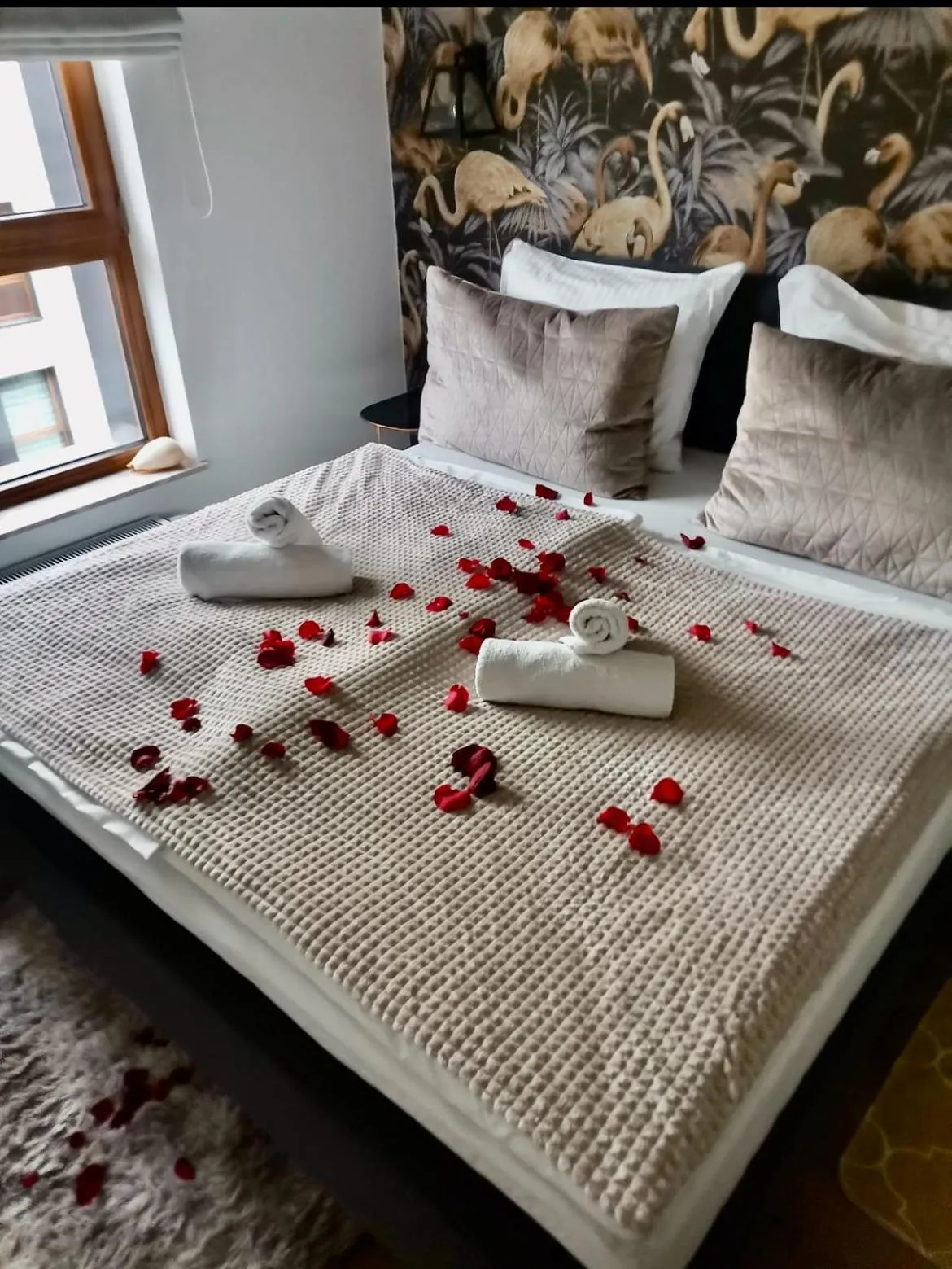 Bed in Baltic Riviera Apartments - Garden Sanctuary Retreat