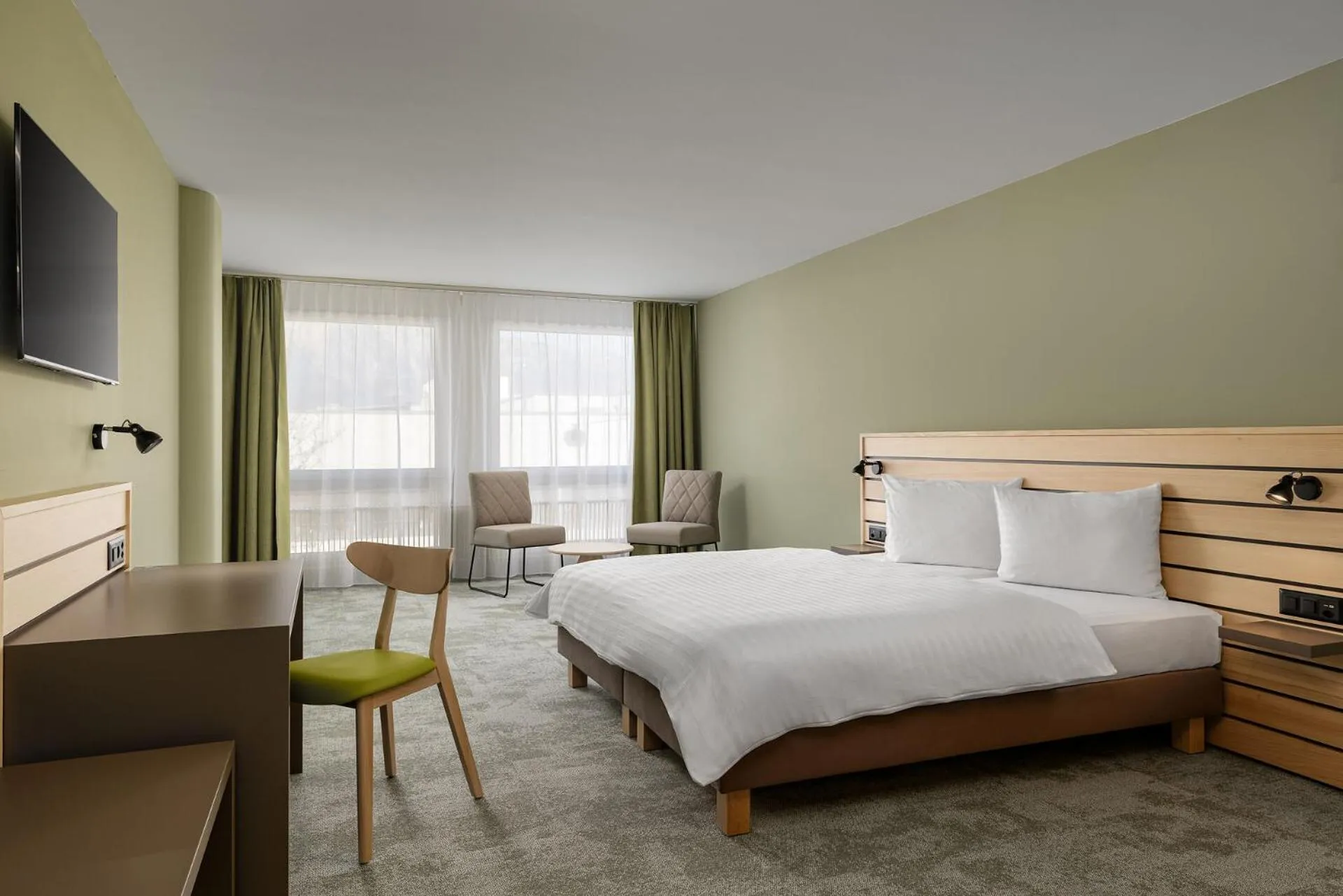 Bed in flexymotel Buchs