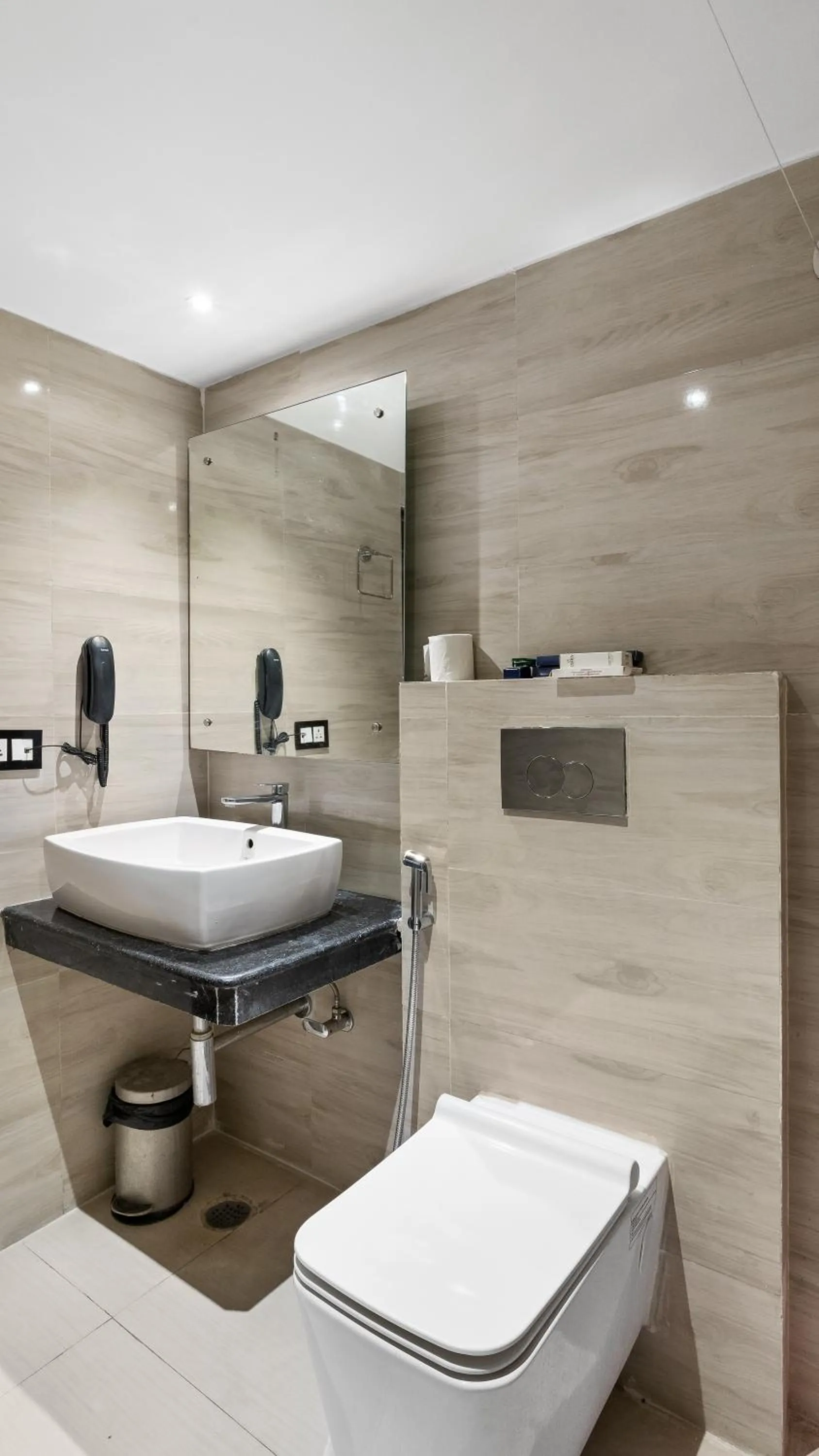 Bathroom in Niranjana Hotel Bodhgaya