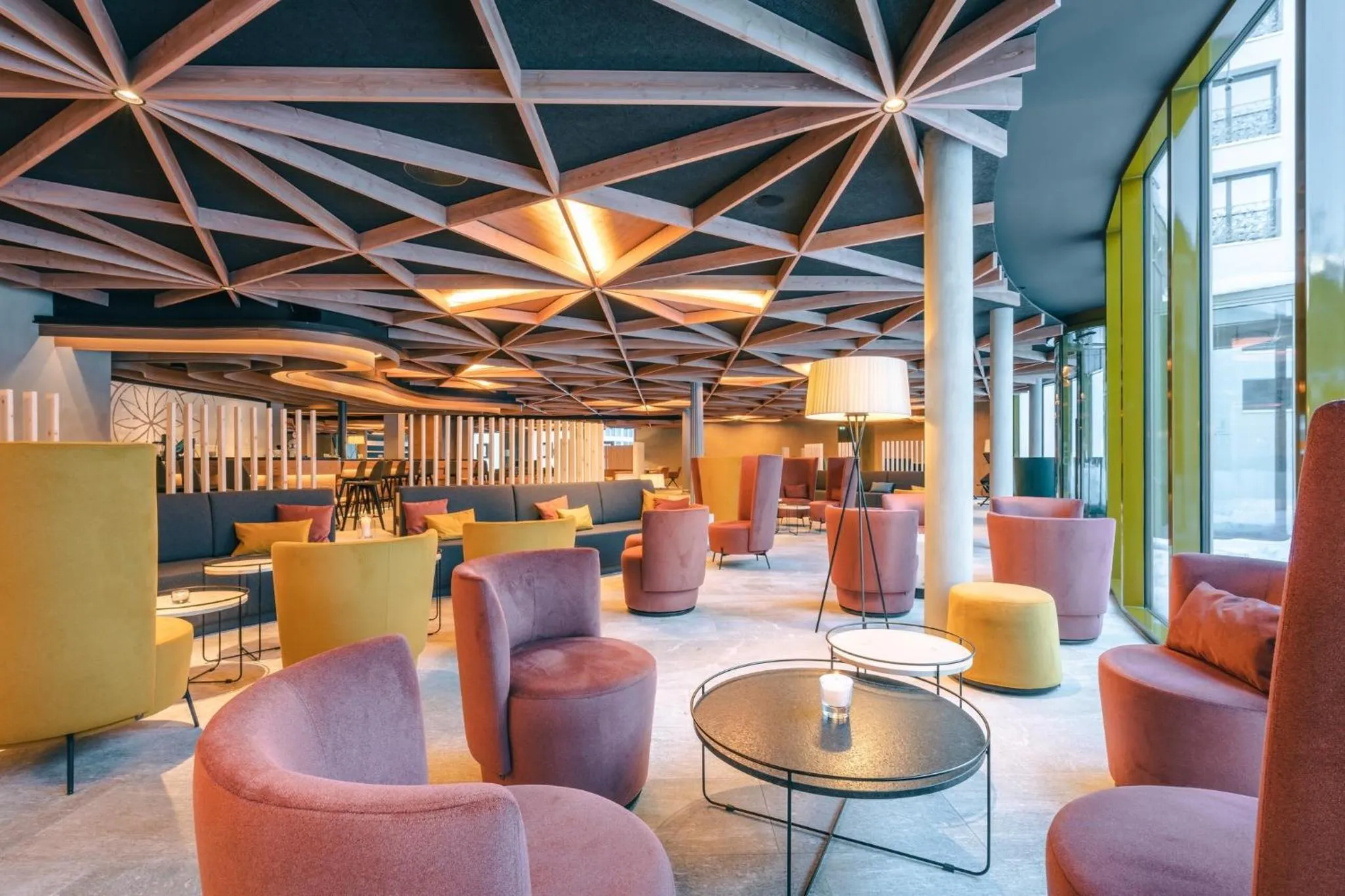 Lobby or reception in Hotel Laudinella