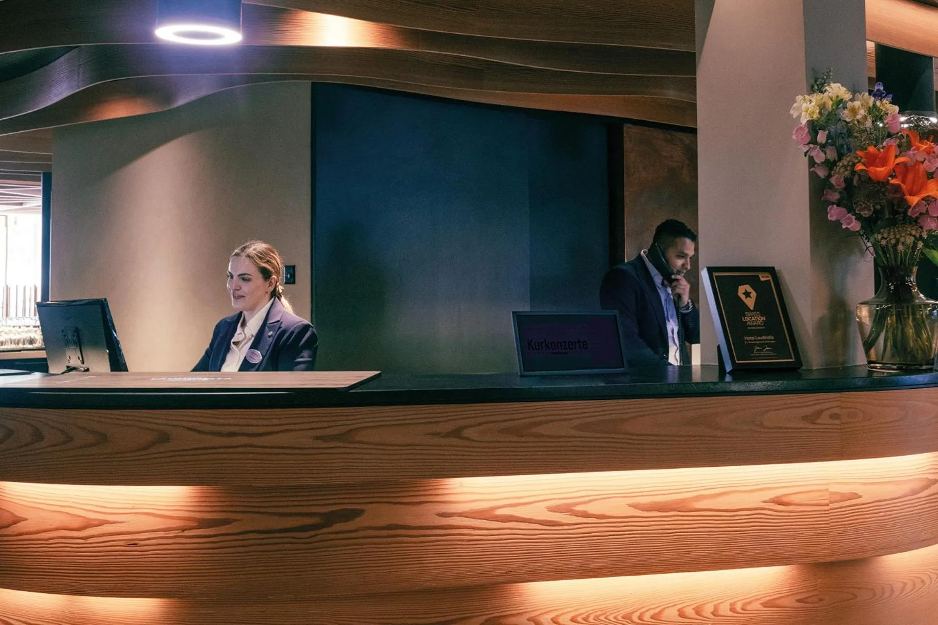 Lobby or reception in Hotel Laudinella