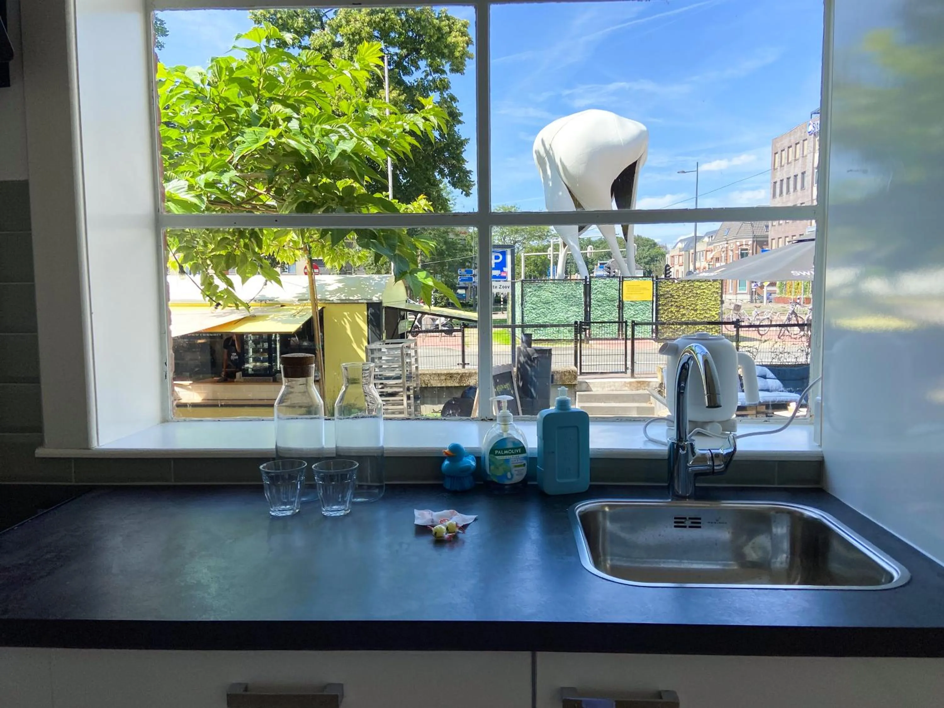 Kitchen or kitchenette in Boetiekhotel Villa Wanrooy