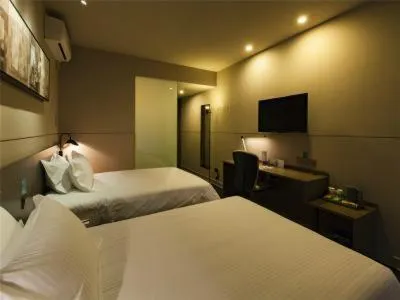 Bed in Jinjiang Inn Select Wuxi Nanchang Street Huaqing Bridge Metro Station