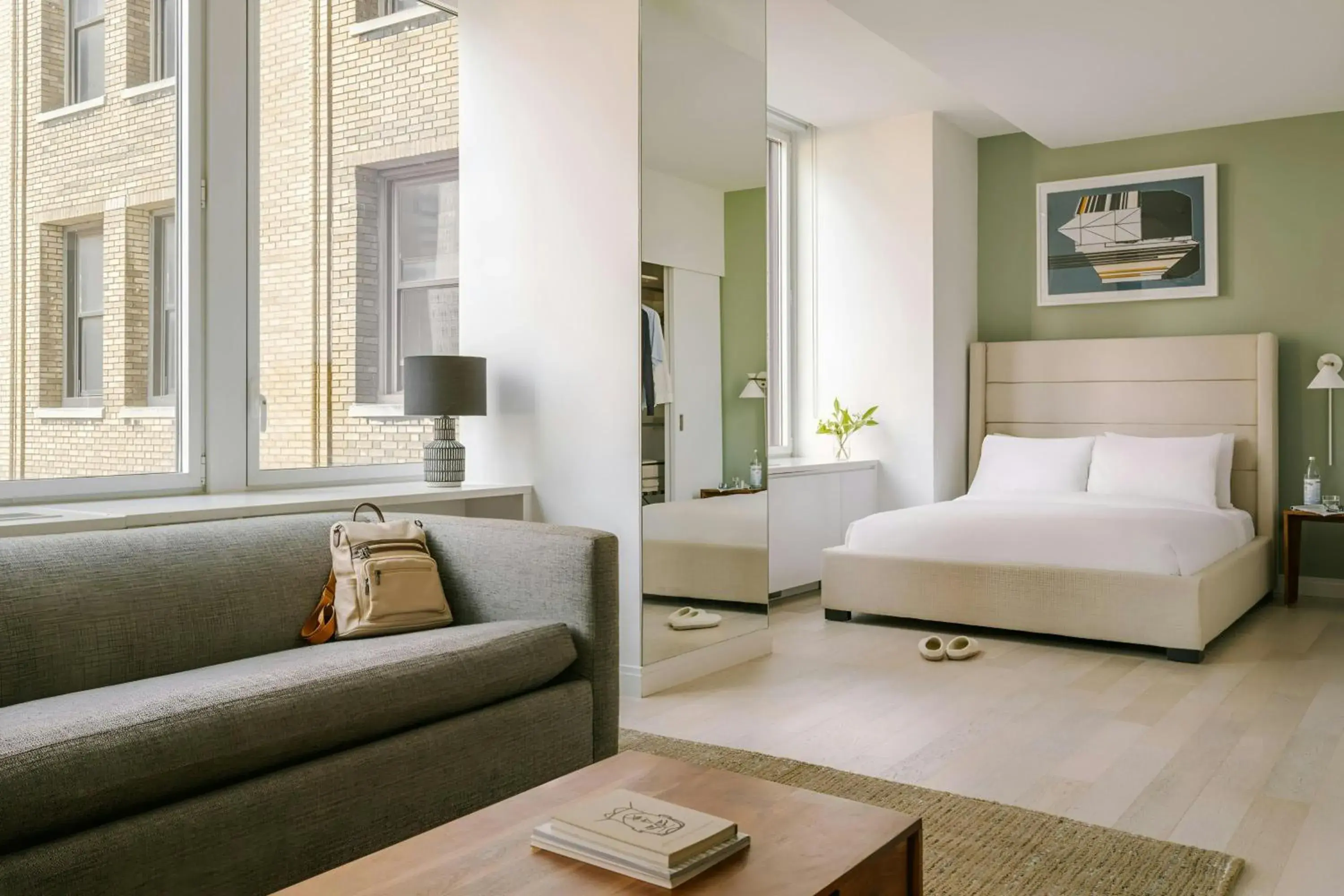 Spacious Studio Apartment with Queen and Sofa Bed in Sonder by Marriott Bonvoy Battery Park Apartments Financial District Spacious Studio Apartment with Queen and Sofa Bed in Sonder by Marriott Bonvoy Battery Park Apartments Financial District