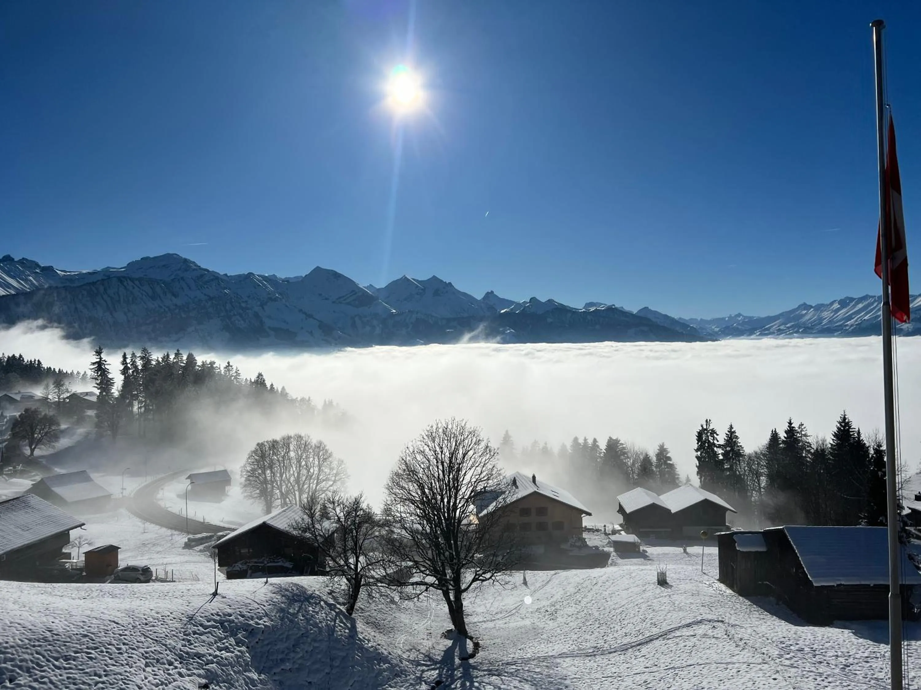 Lake view in Hotel Fassbind Beausite