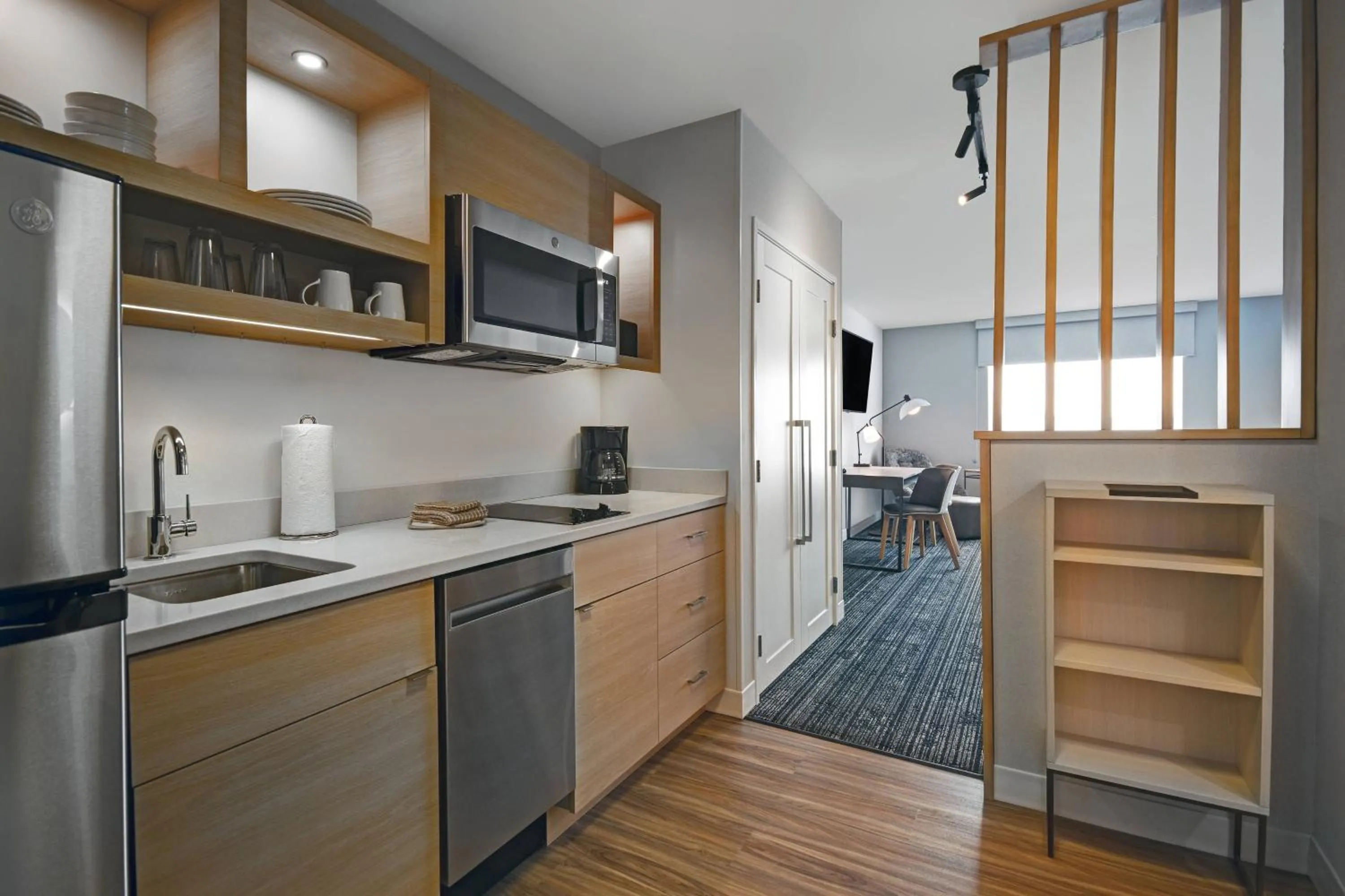 Kitchen or kitchenette in TownePlace Suites by Marriott Fall River Westport