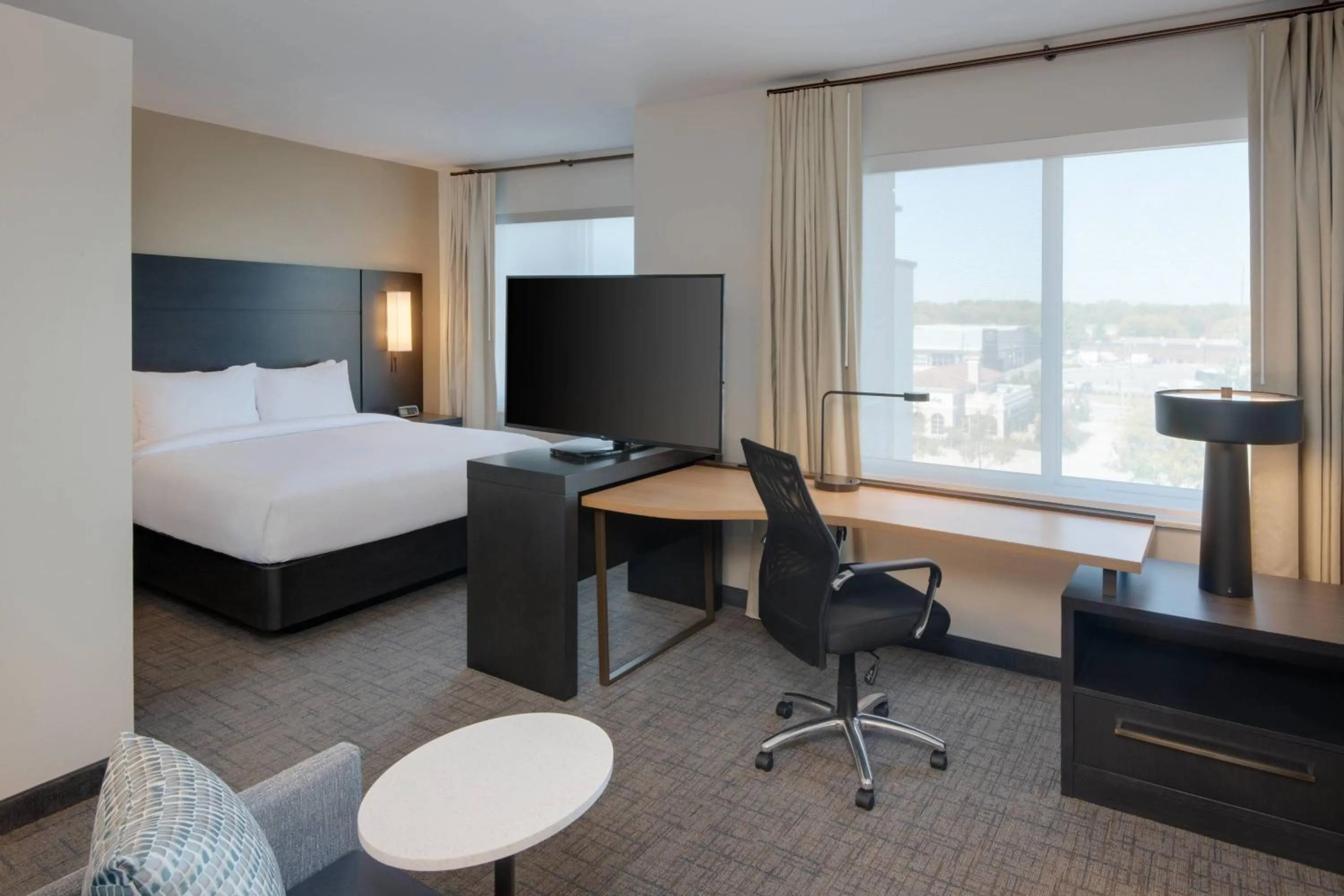 Photo of the whole room, Bed in Residence Inn by Marriott Indianapolis Keystone