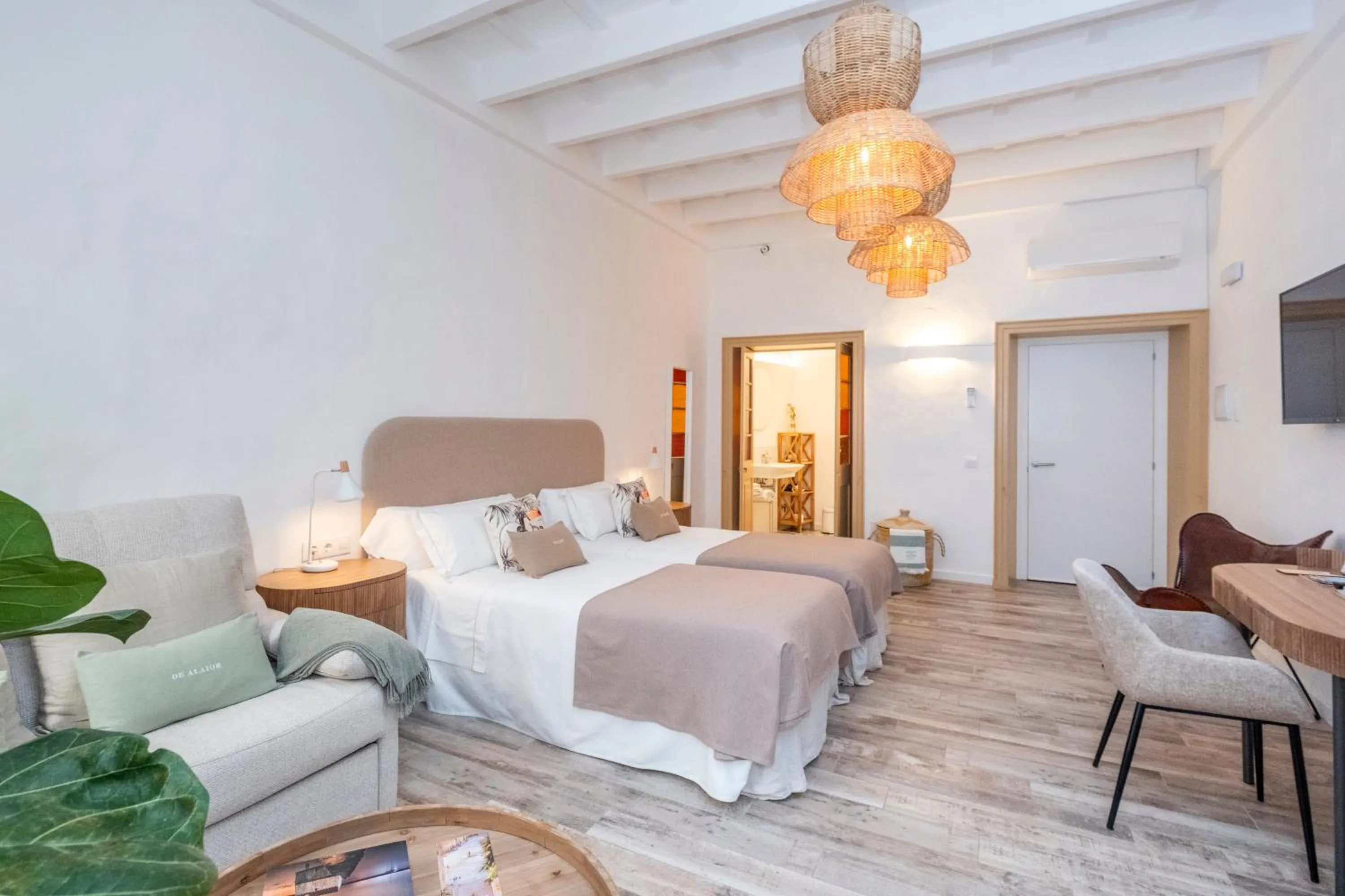 Bed in Encant de Alaior Boutique Hotel