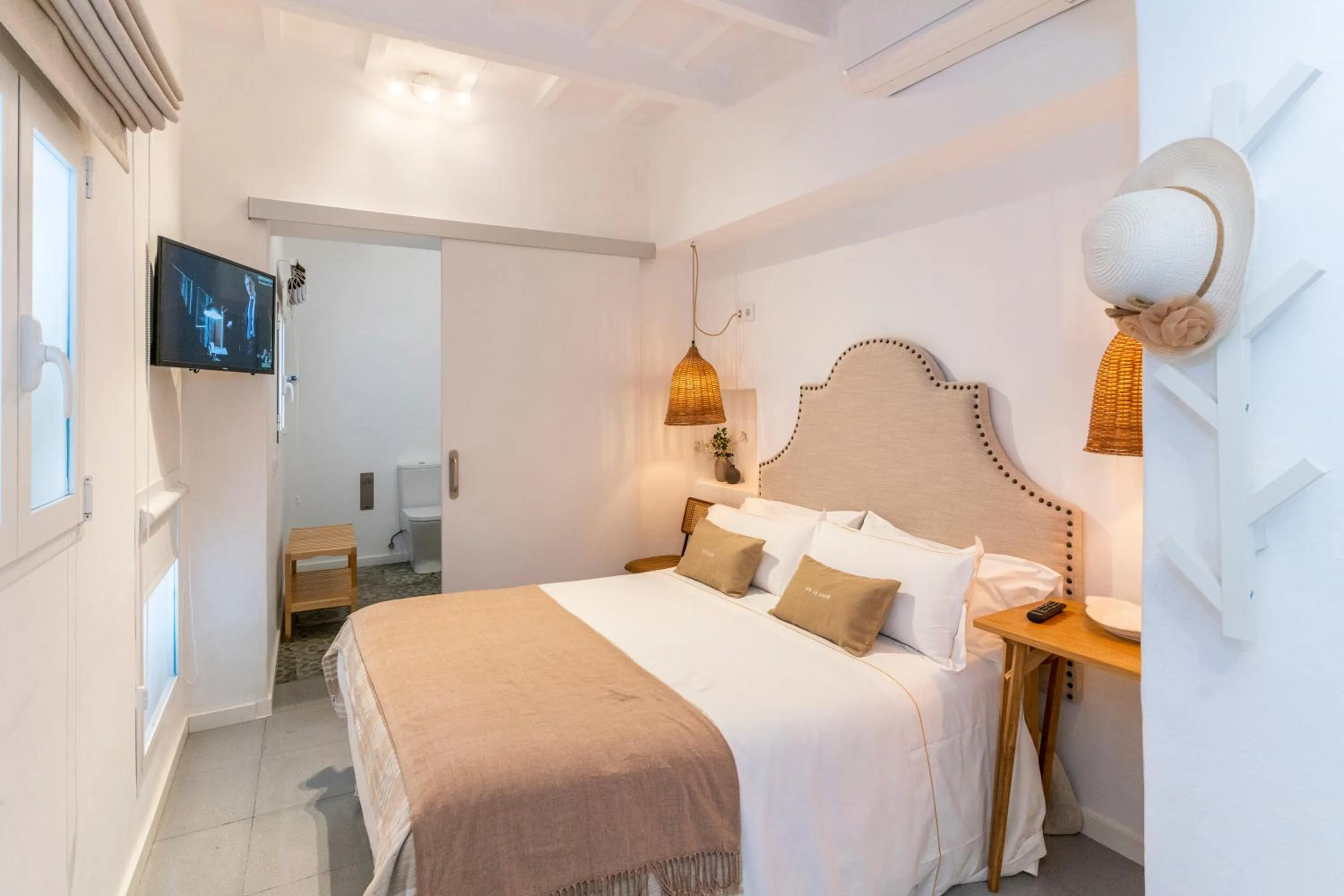Bed in Encant de Alaior Boutique Hotel