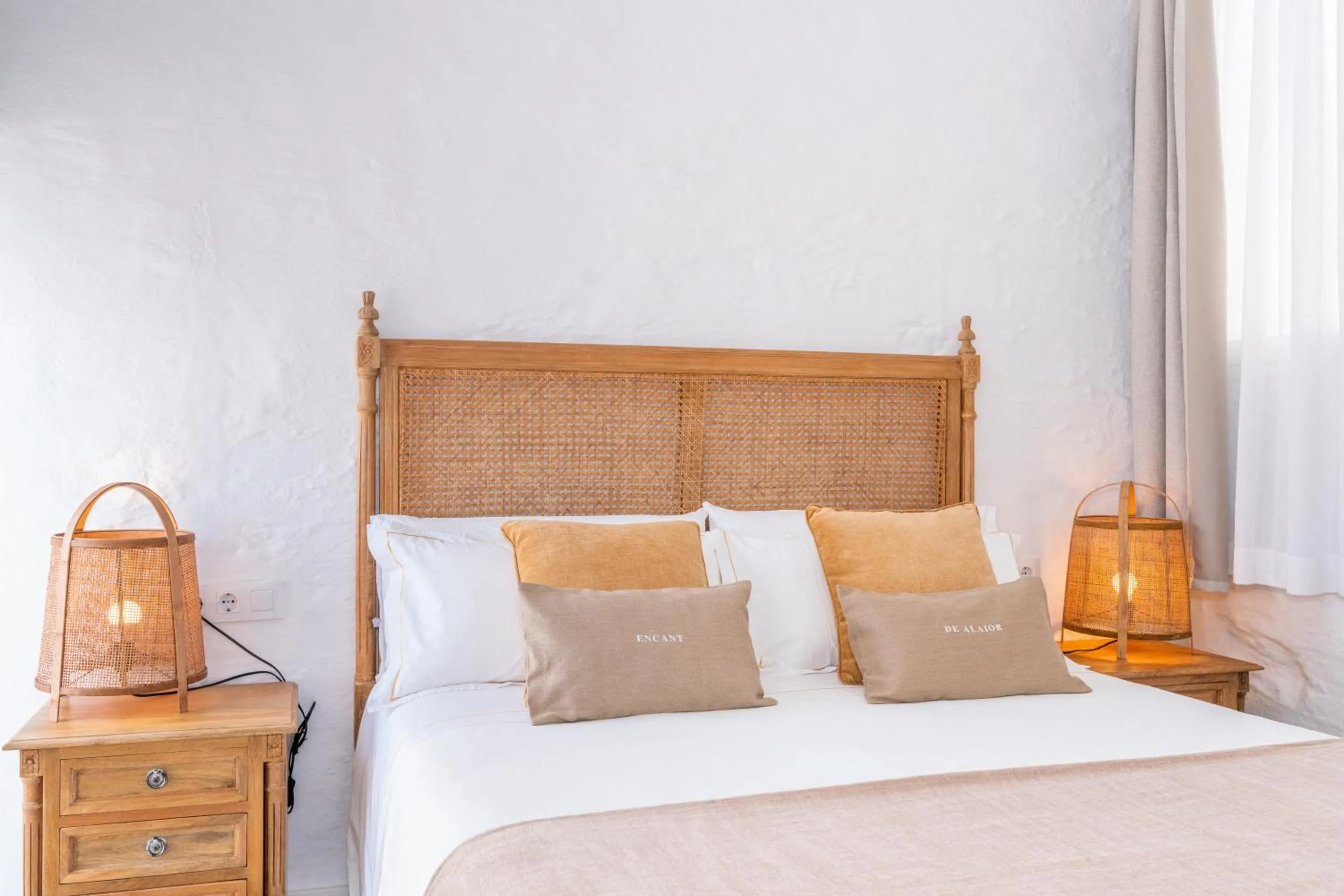 Bed in Encant de Alaior Boutique Hotel