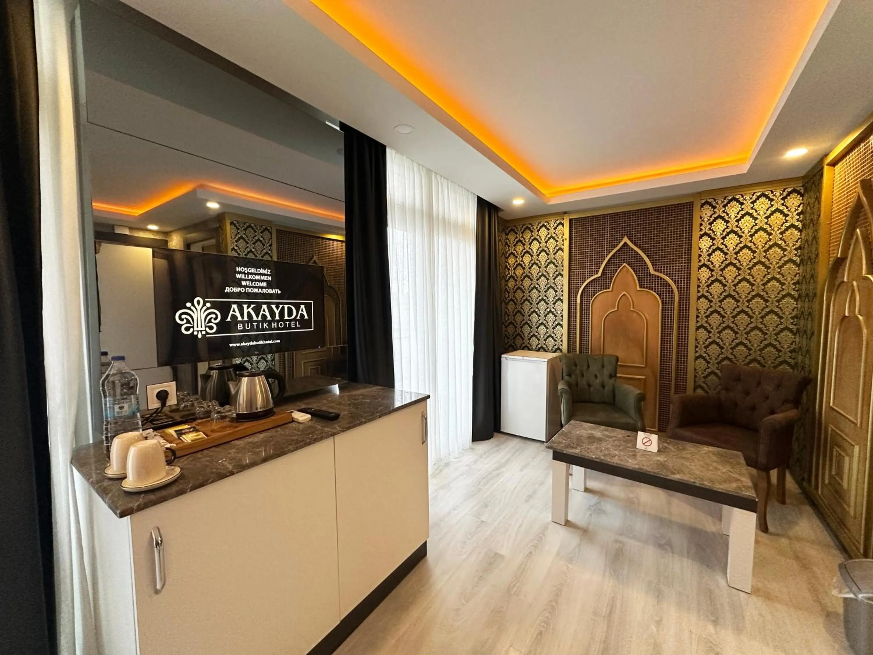 Living room in Akayda Butik Hotel