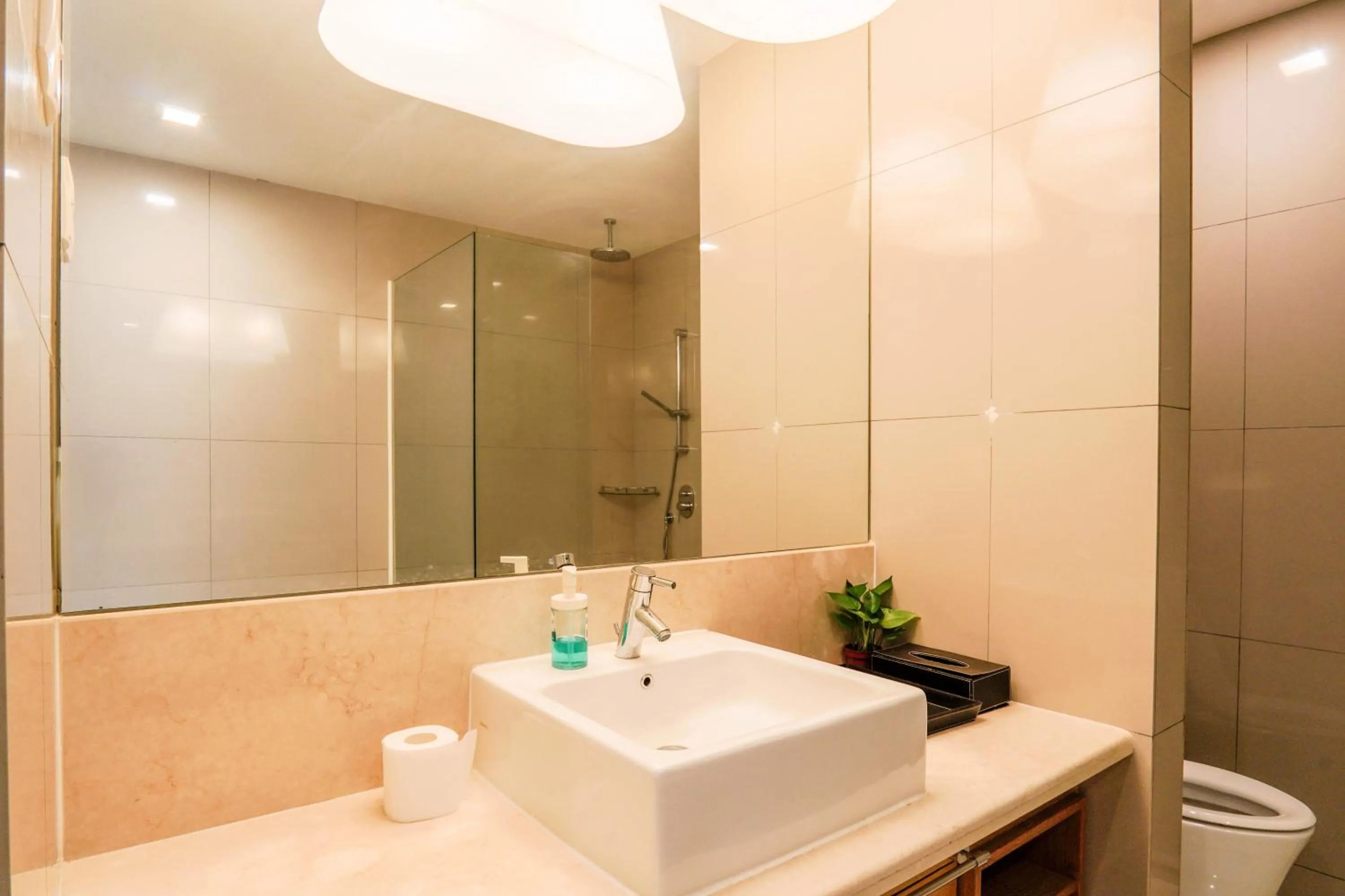 Shower in Lot 163 at Cormar Suites by Airhost