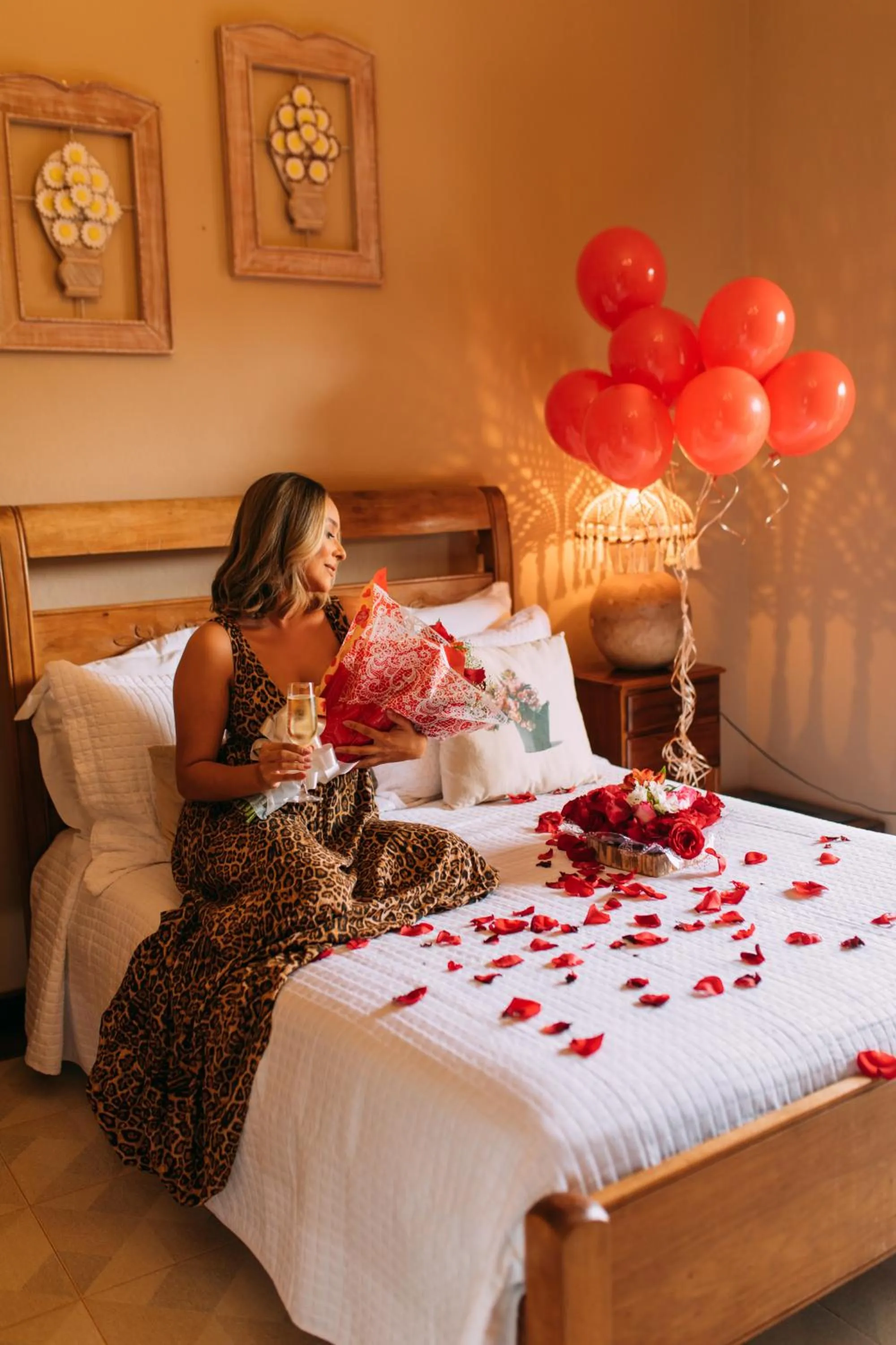 Decorative detail, Bed in Pousada Maria Barbosa Tiradentes