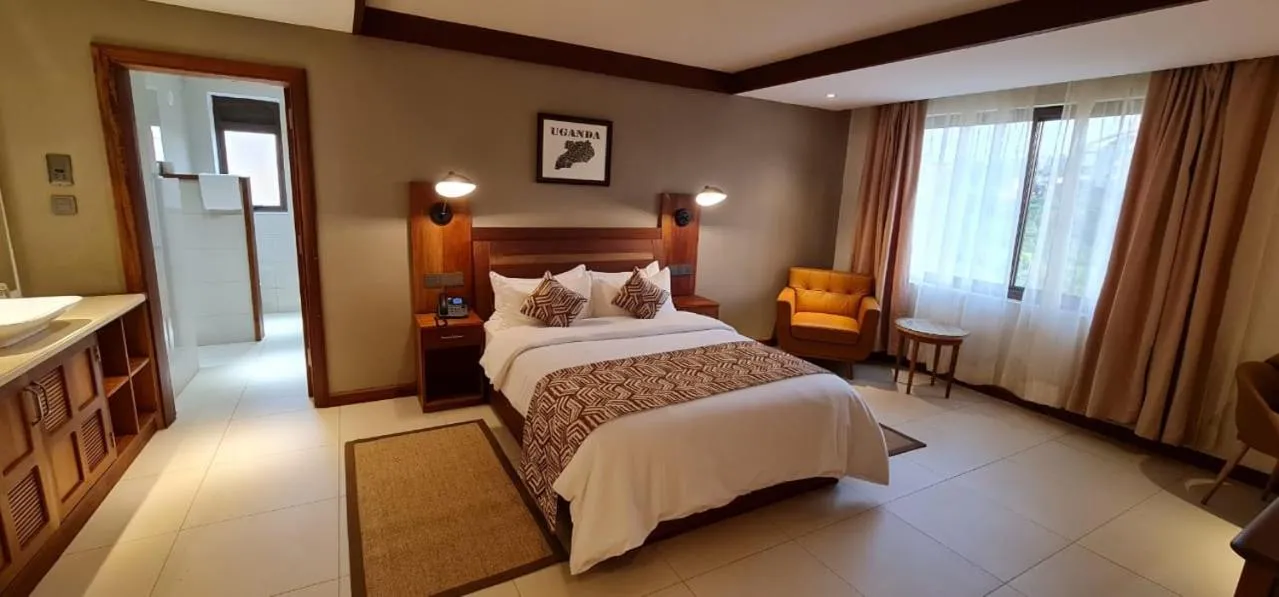Bed in Kampala Nile Resort