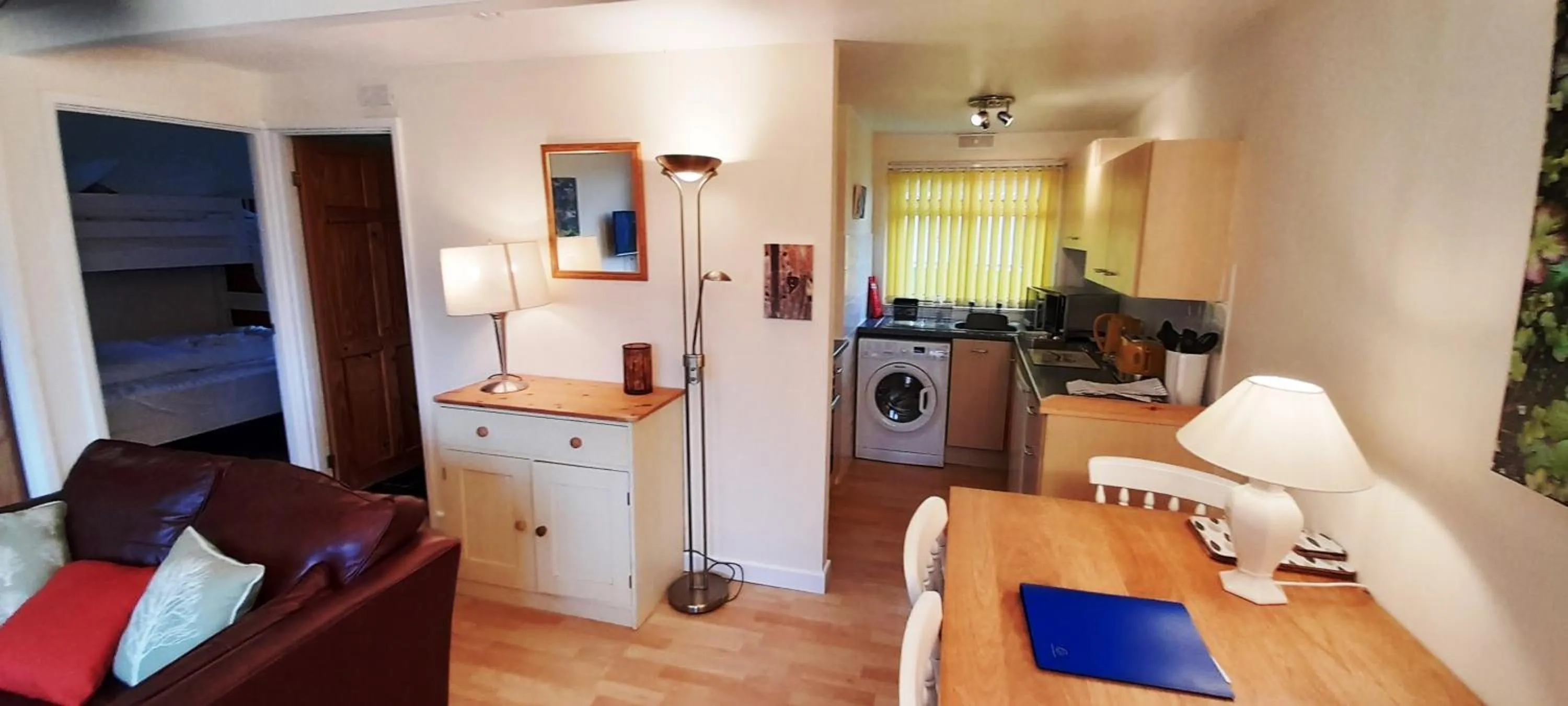 Living room in Sheena's Dartmouth Chalets