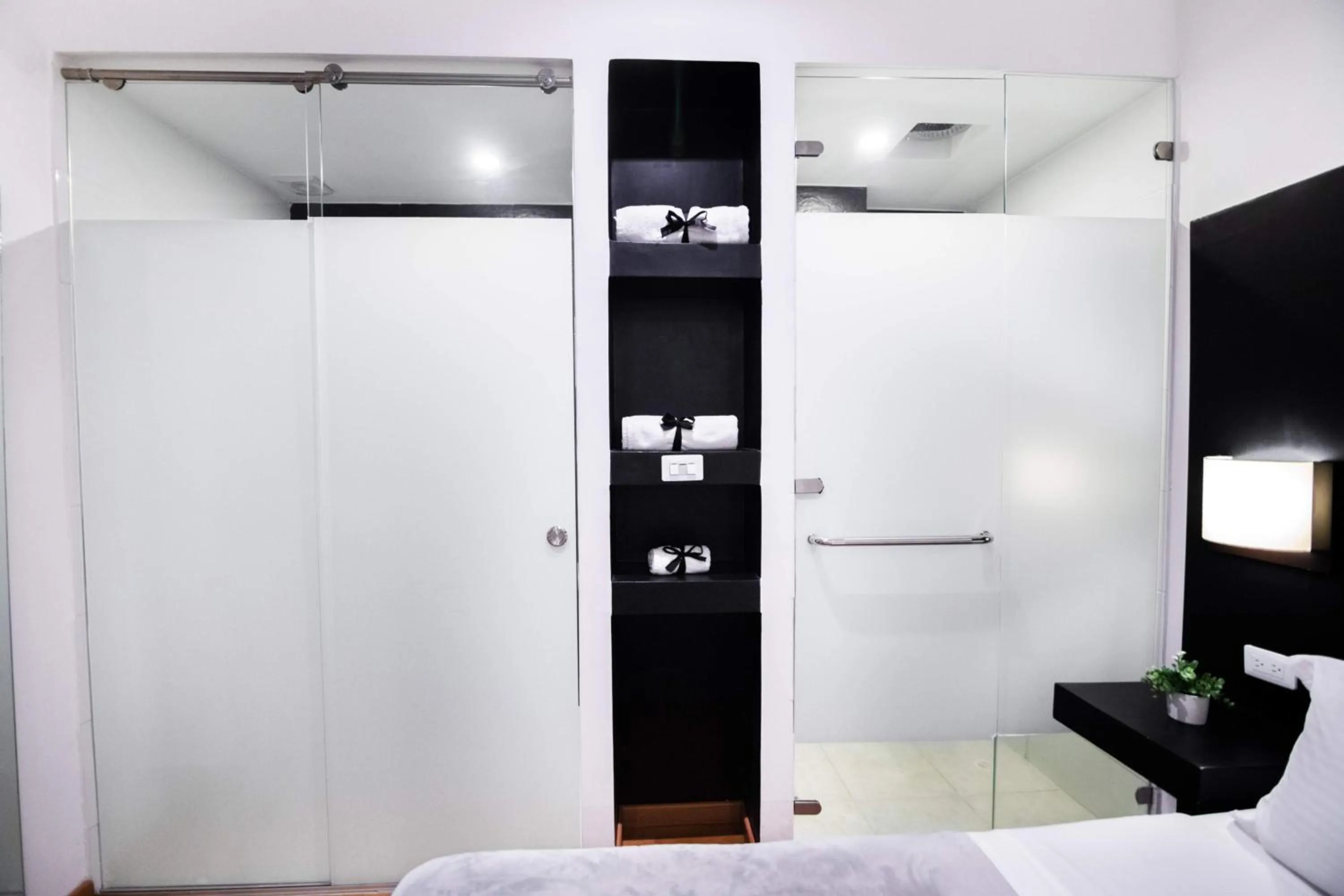 Shower, Bed in Hotel Z3 Pereira
