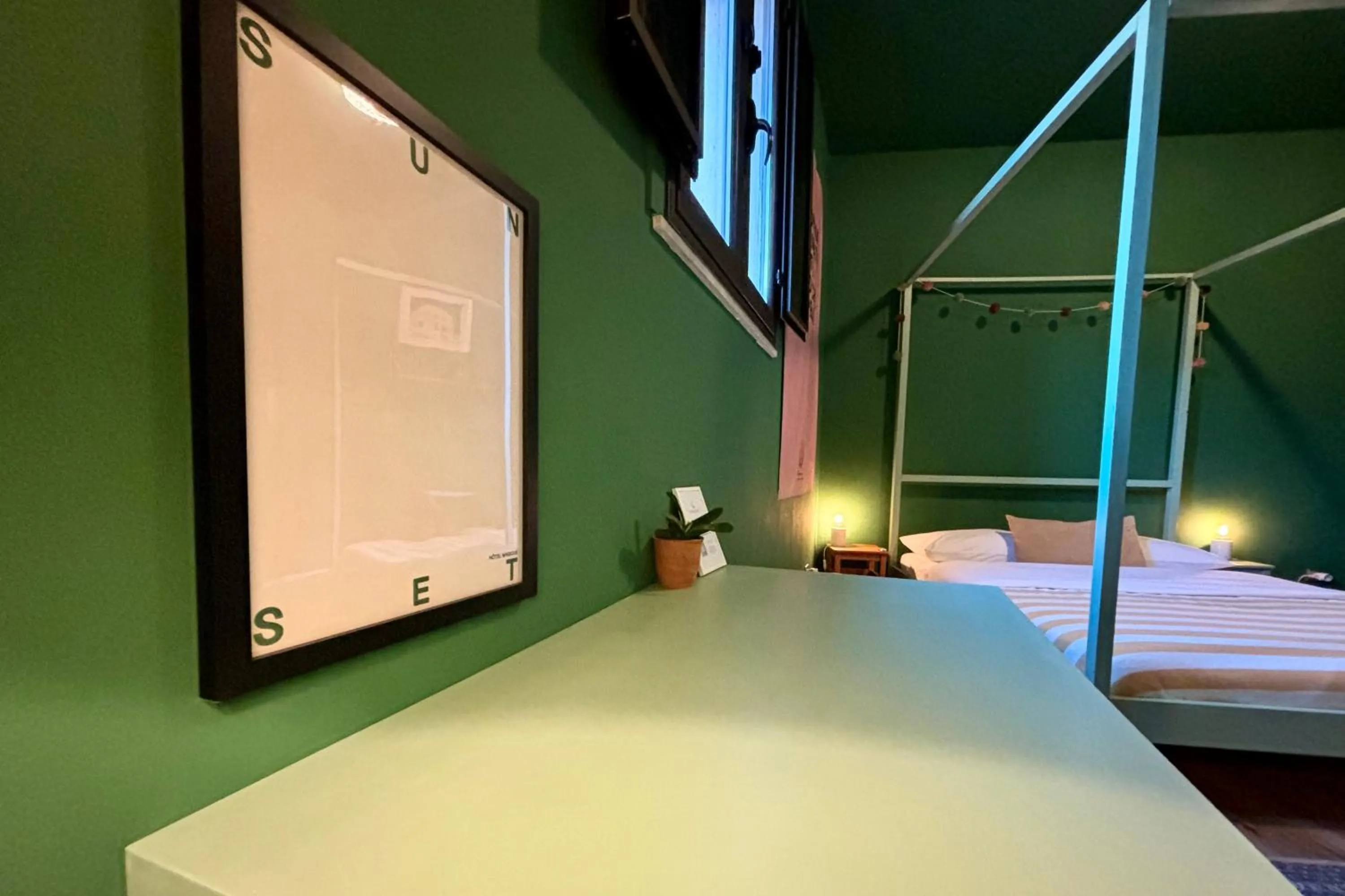 Bed in HOMESTAY rooftop