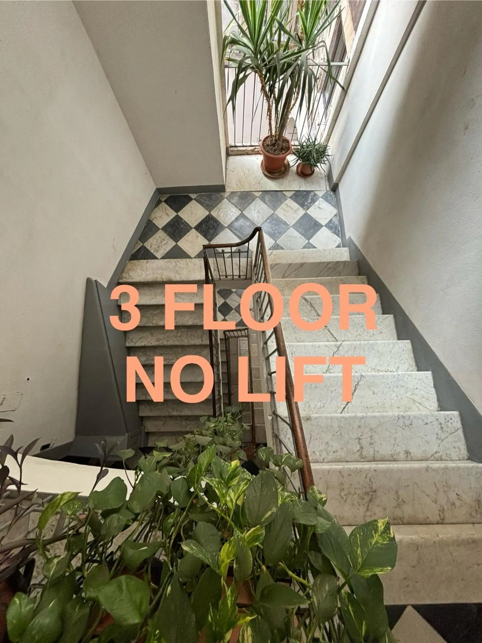 Text overlay in HOMESTAY rooftop