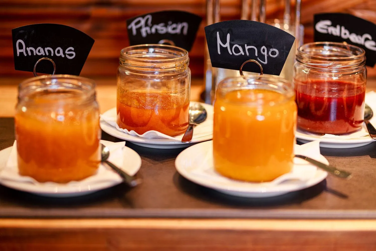 Buffet breakfast in Manufaktur Boutique Hotel