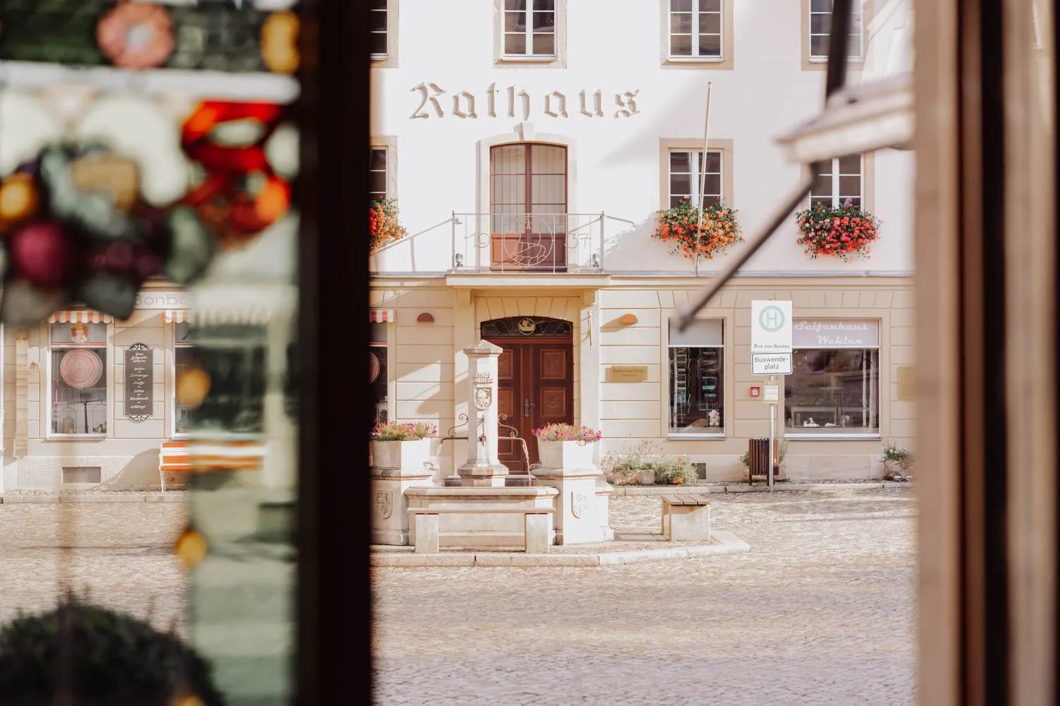 City view in Manufaktur Boutique Hotel