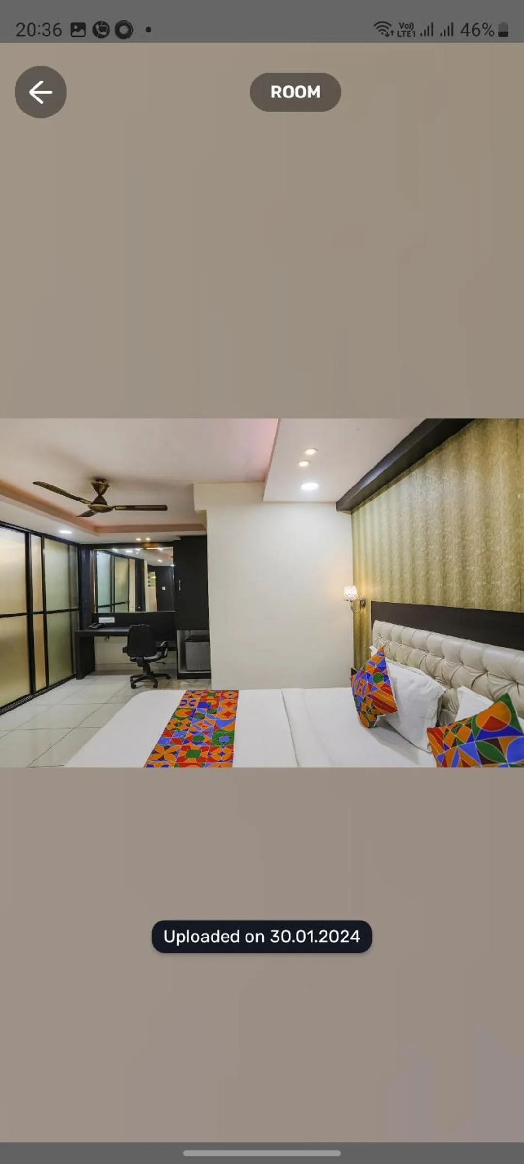 Bed in hotel sonali regency