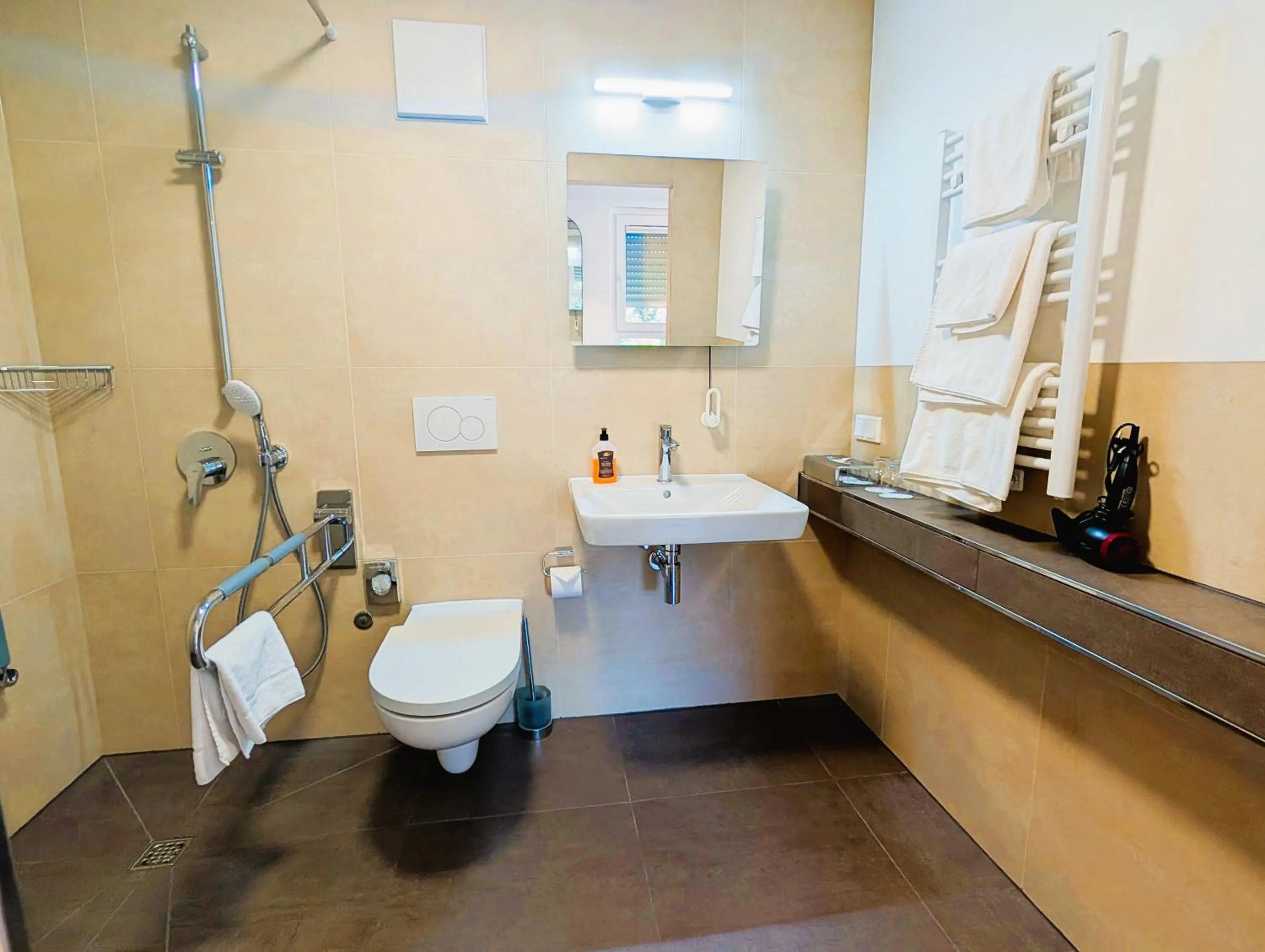 Shower in Hotel Lamm