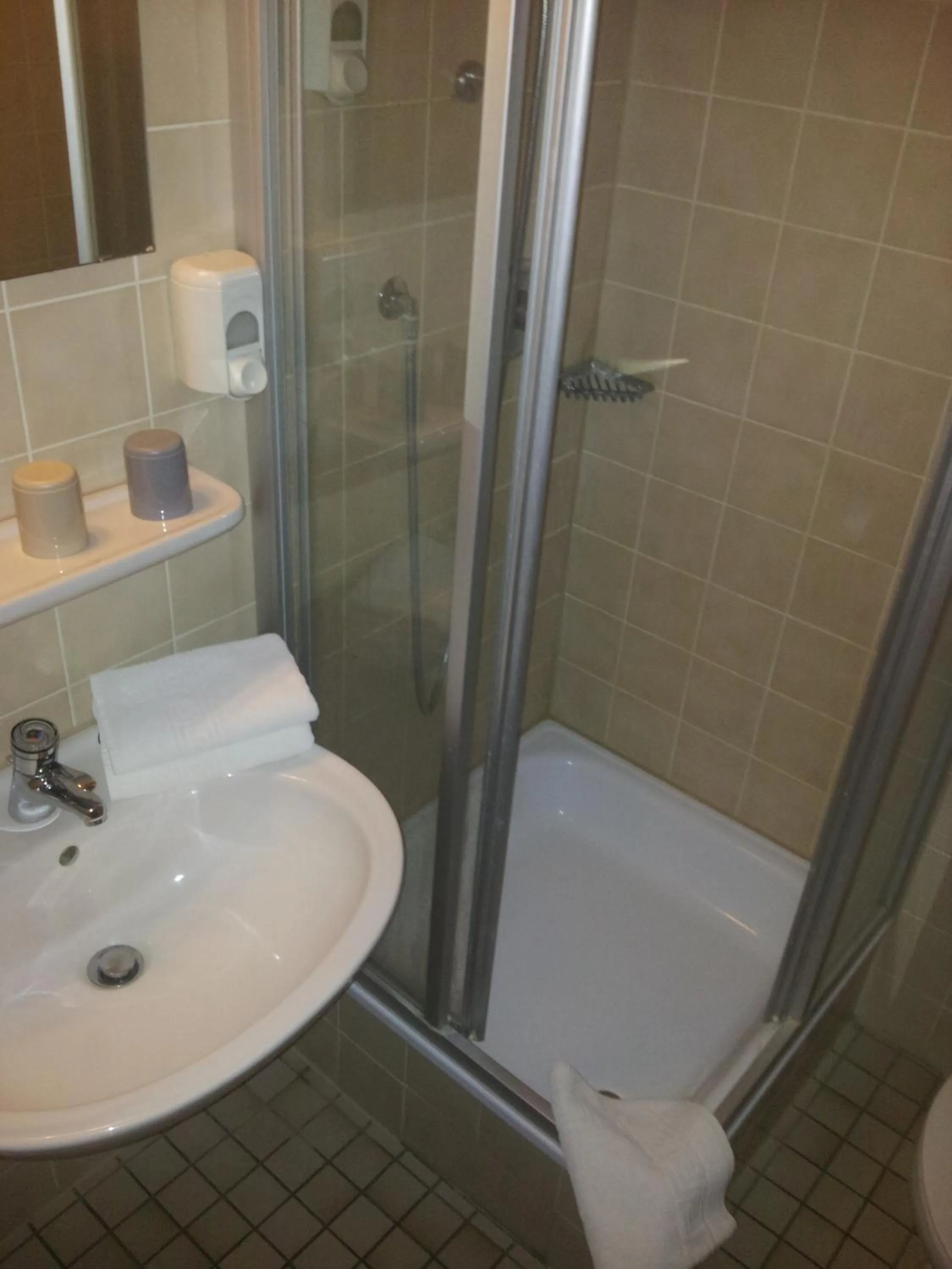 Bathroom in Hotel - Restaurant Hirschen - Werneths Landgasthof beim Europa- Park Rust