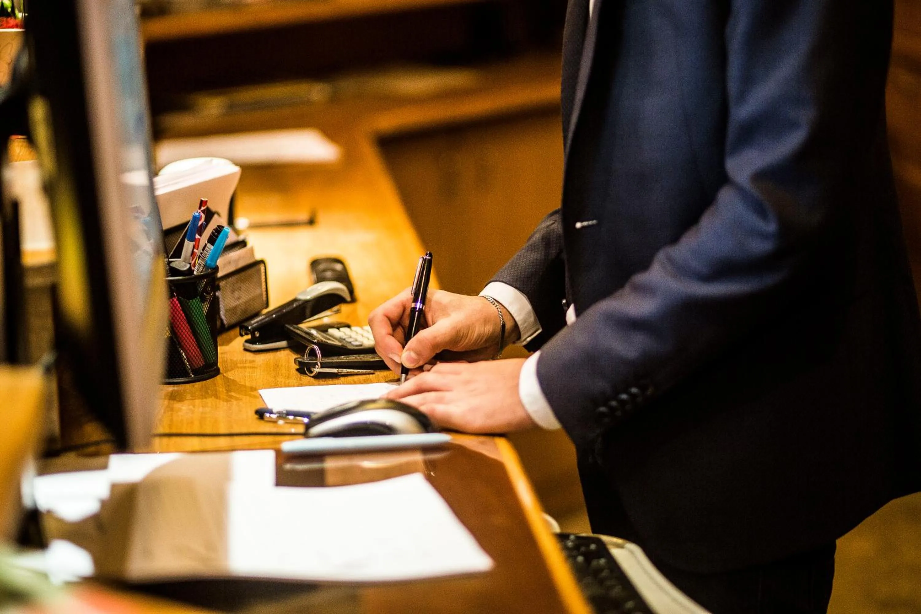 Lobby or reception in Hotel Stadt Peine