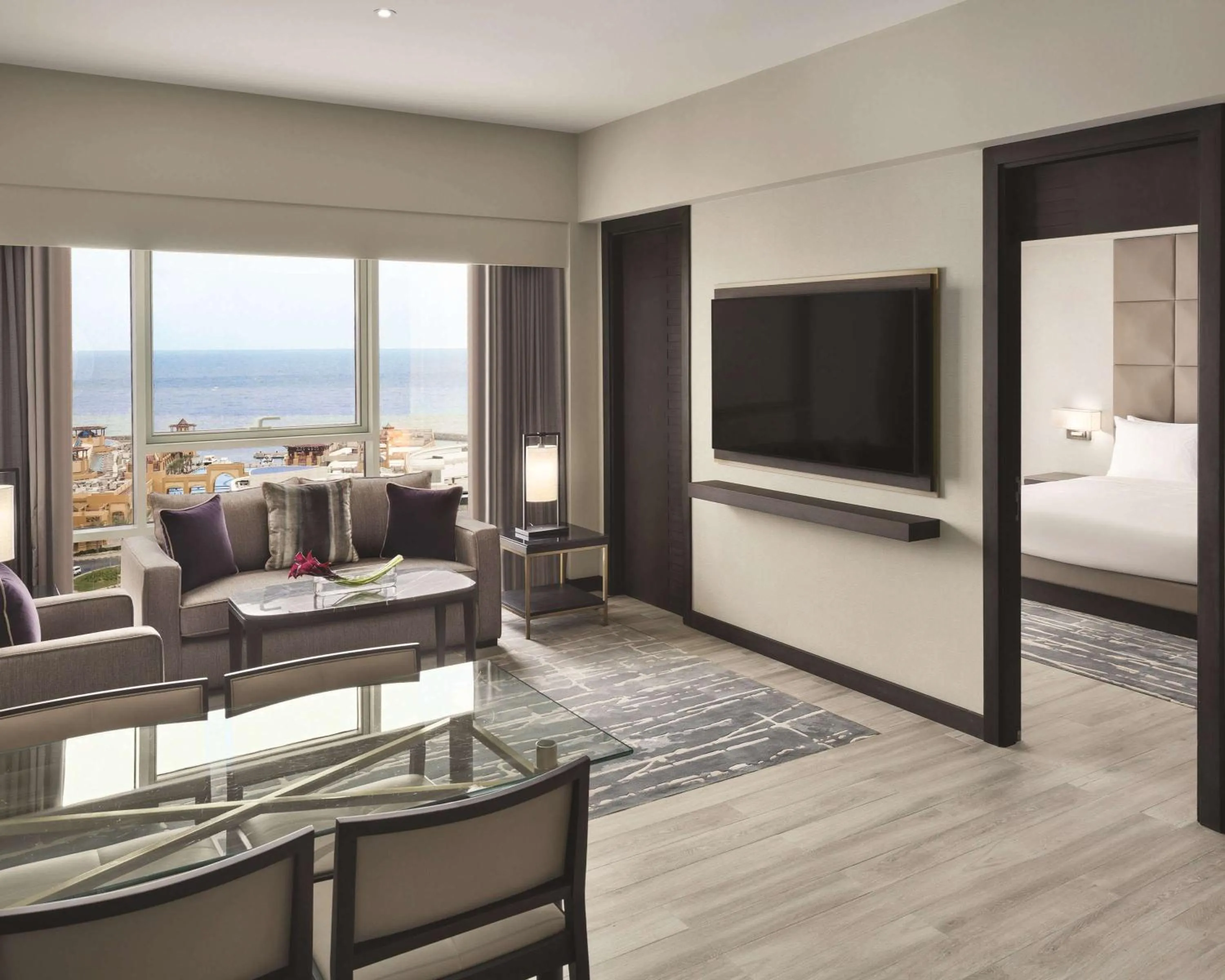 Photo of the whole room, Bed in Hyatt Regency Al Kout Mall