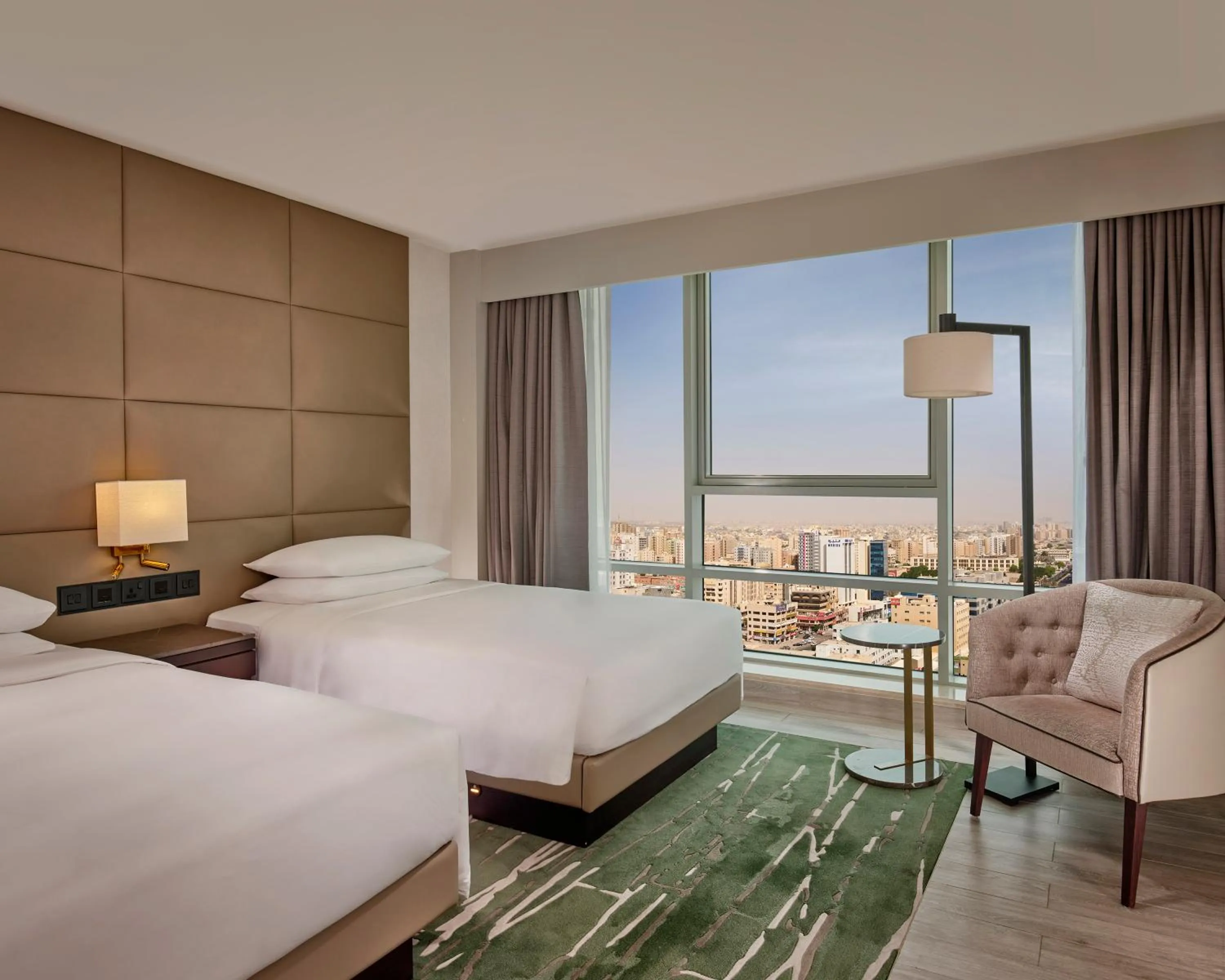 View (from property/room), Bed in Hyatt Regency Al Kout Mall