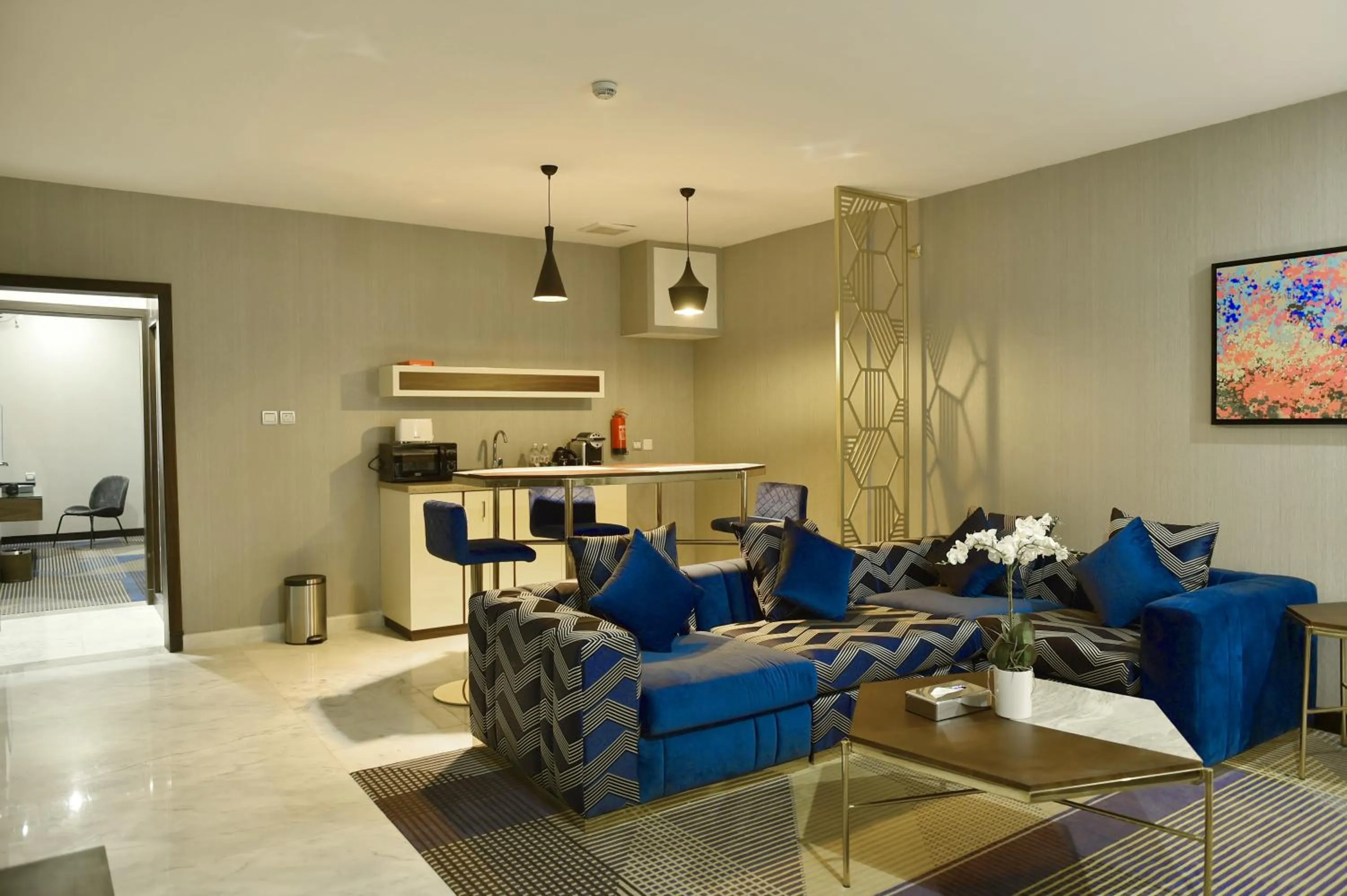 Seating area in Gorash Hotel