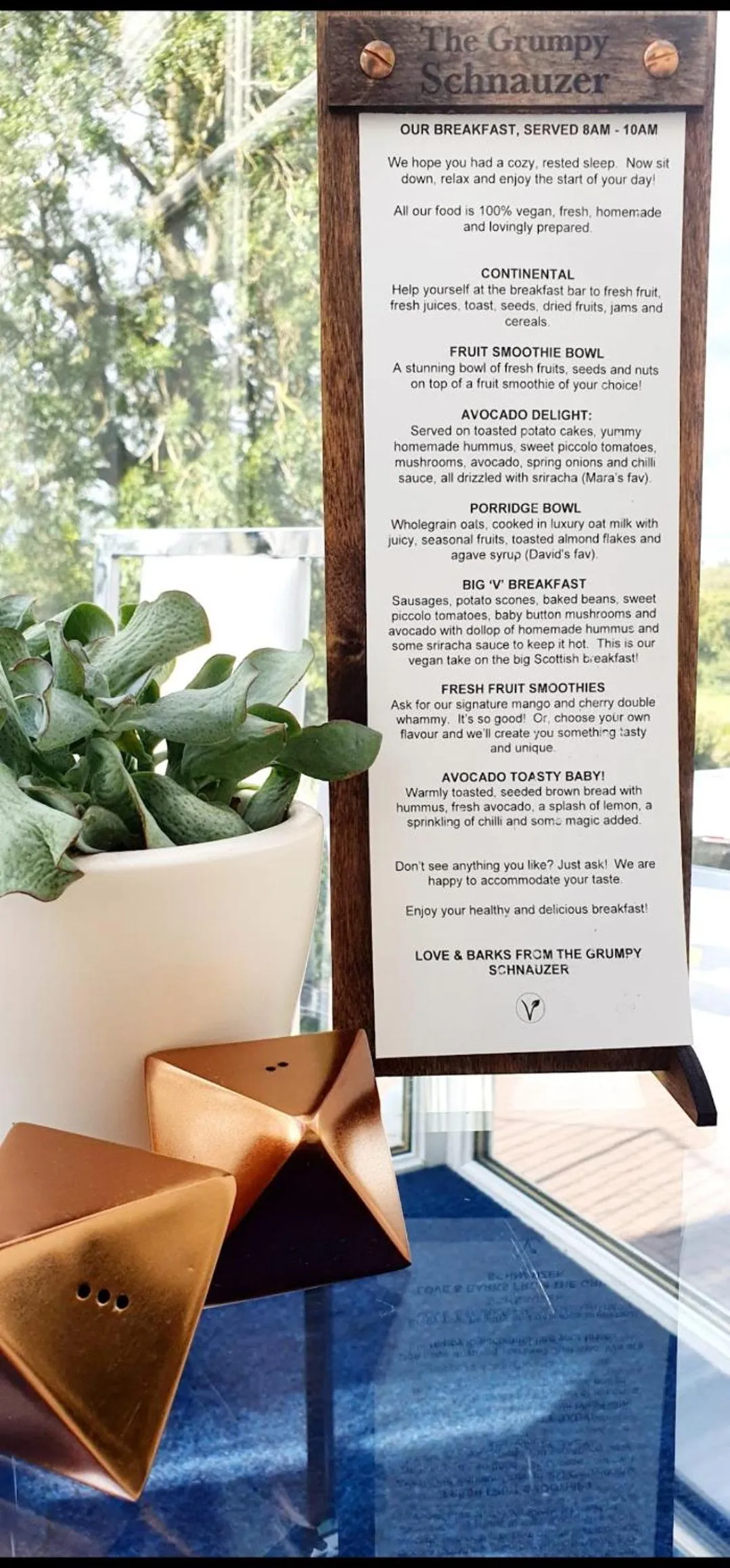 The Orange Fox Lux Room and Hot Tub at The Grumpy Schnauzer Guest House