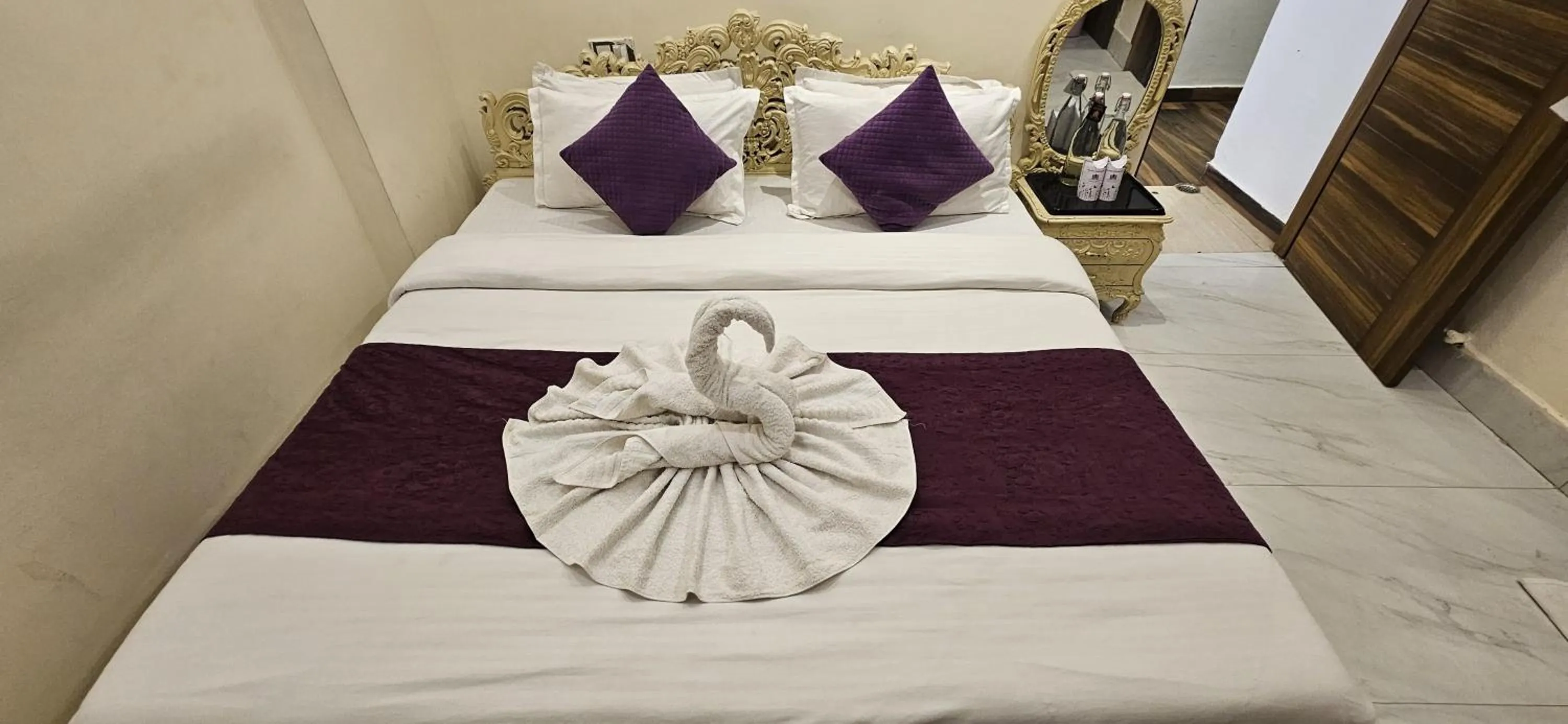 Bedroom, Bed in Perfectstayz Premium Ganga Heights - Ganga View rooftop cafe