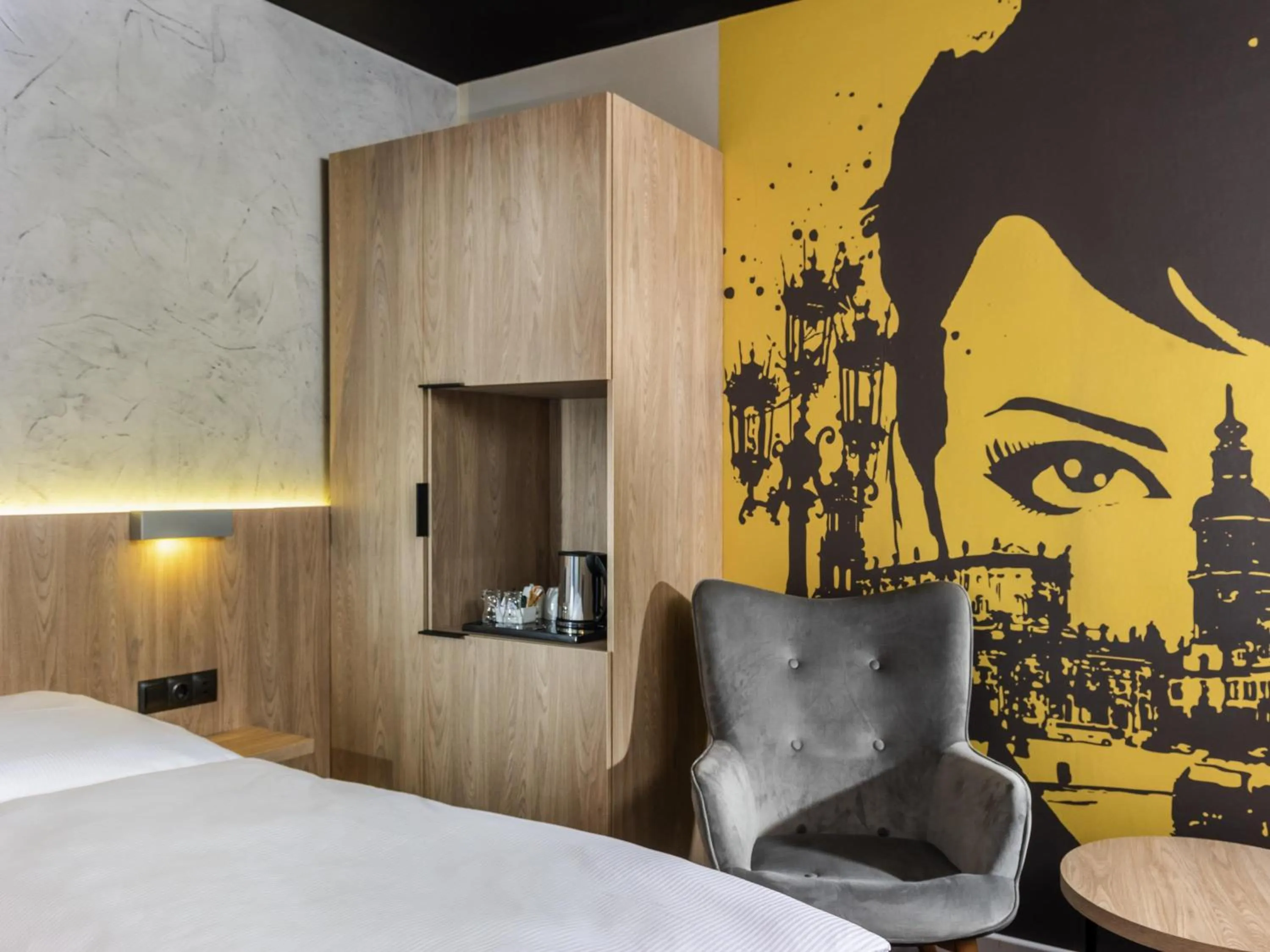 Bedroom, Bed in ibis Styles Dresden Neustadt