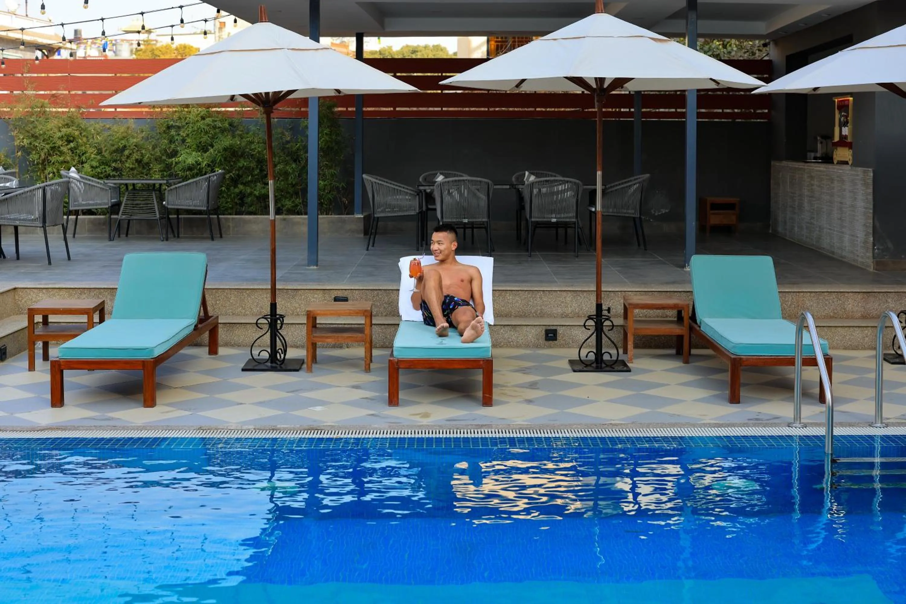 Patio in Hotel Dolmaling