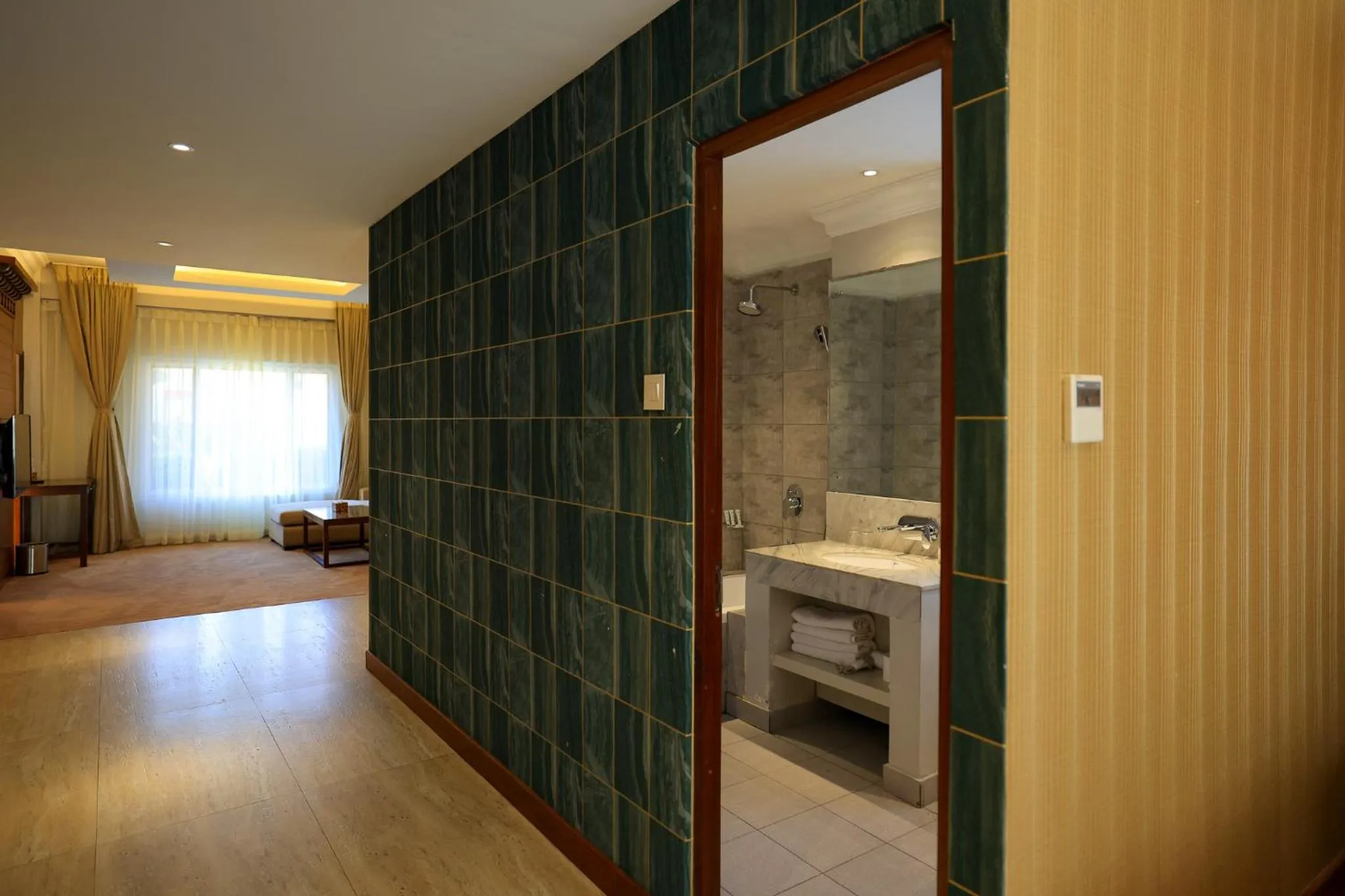 Bed in Hotel Dolmaling